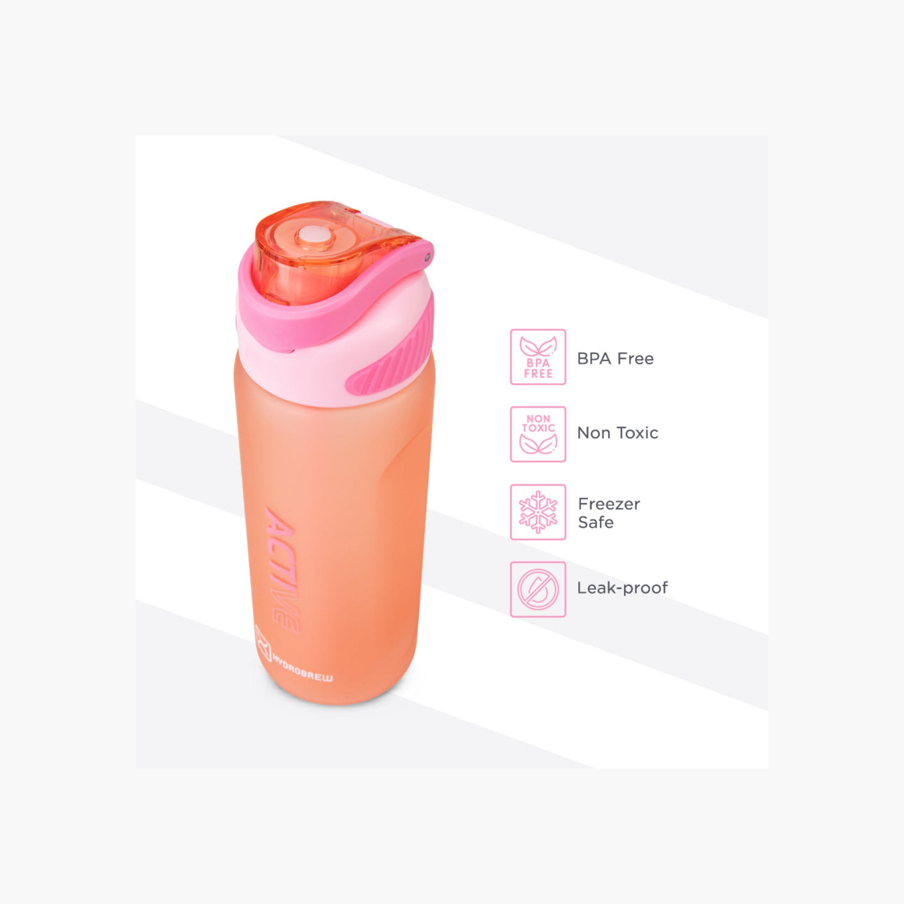 قارورة مياه تريتان سادة بفوهة ومقبض من هايدروبرو - 1 لتر-school-waterbottles-image-3