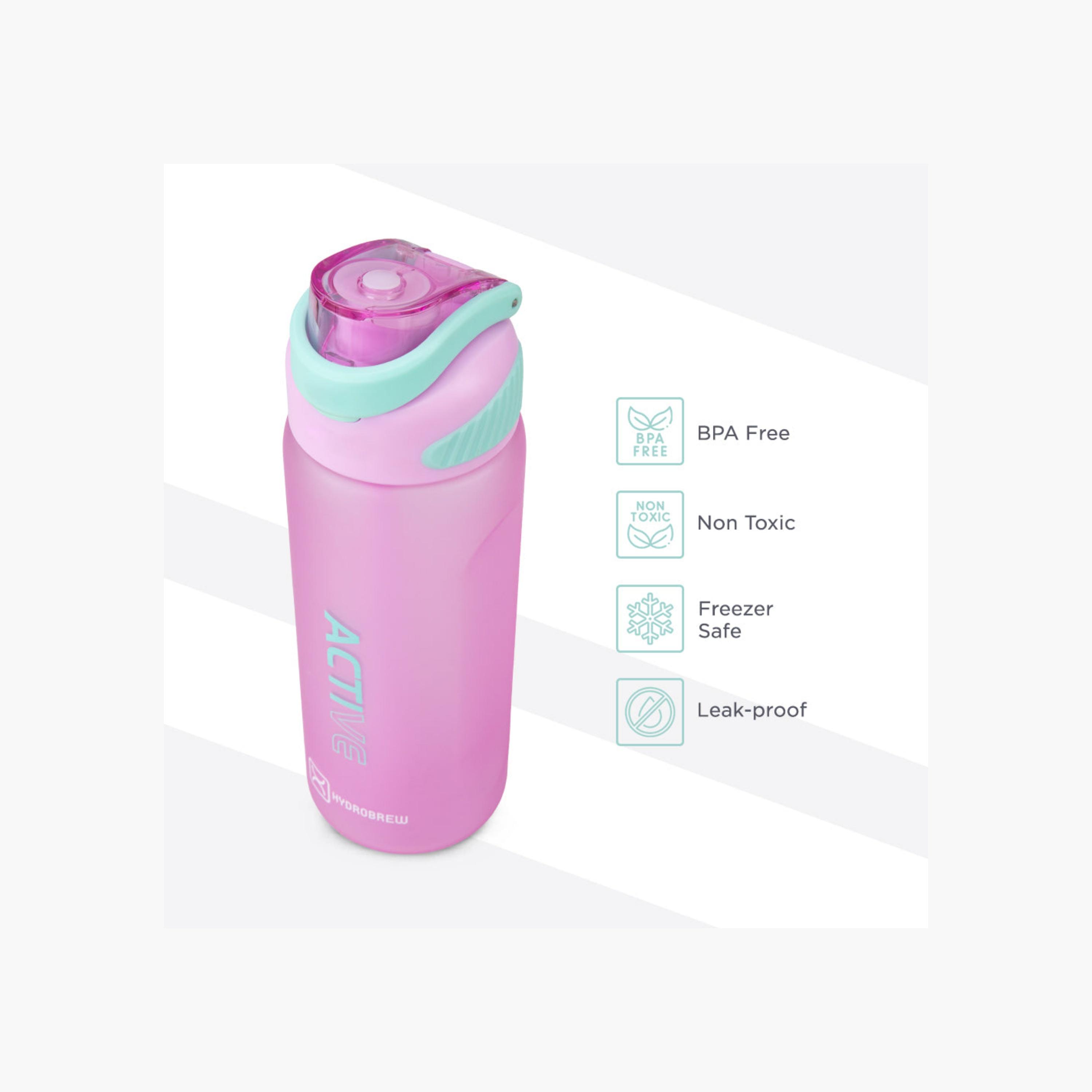 قارورة مياه تريتان سادة بفوهة ومقبض من هايدروبرو - 1 لتر-school-waterbottles-image-4