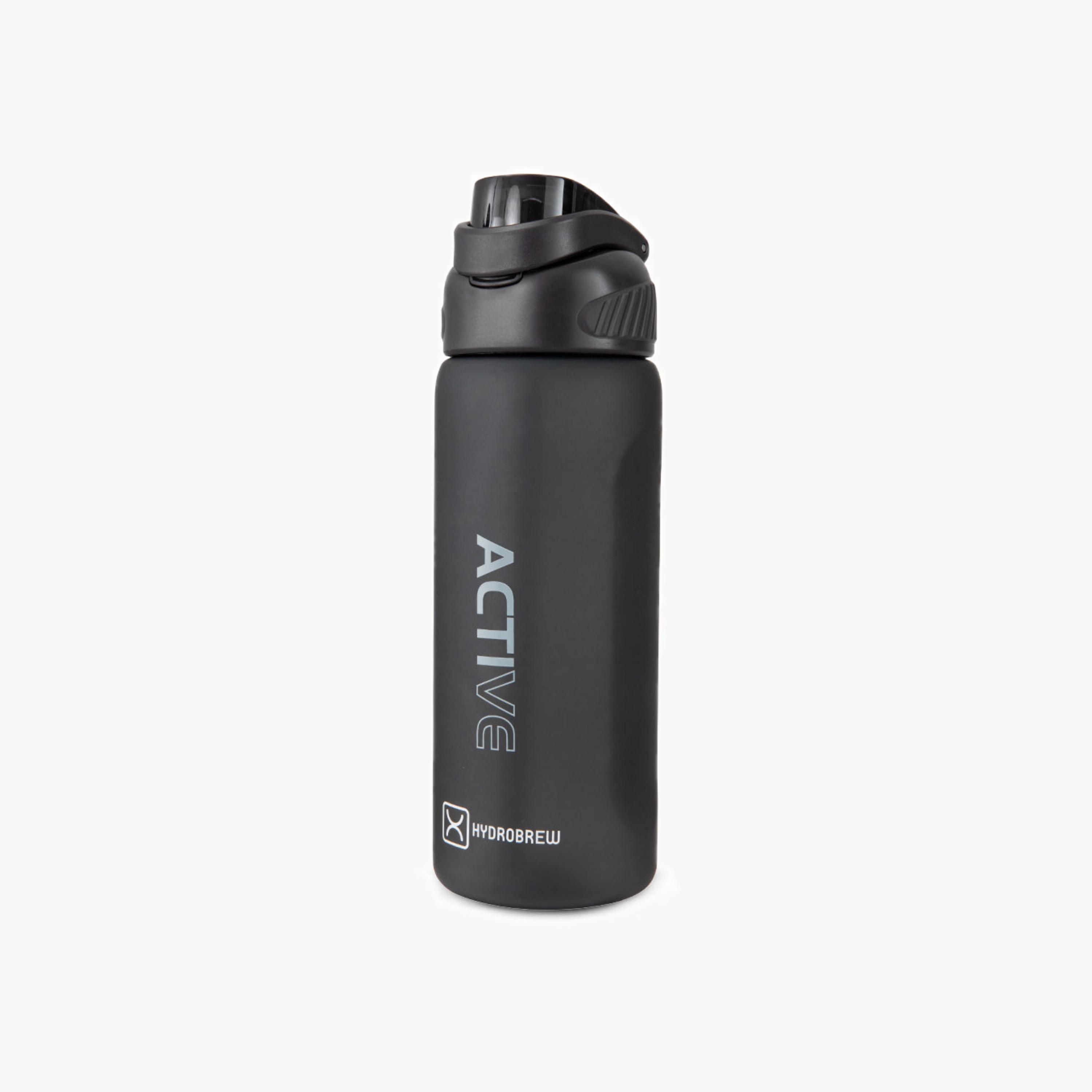 قارورة مياه تريتان سادة بفوهة ومقبض من هايدروبرو - 1 لتر-school-waterbottles-image-1