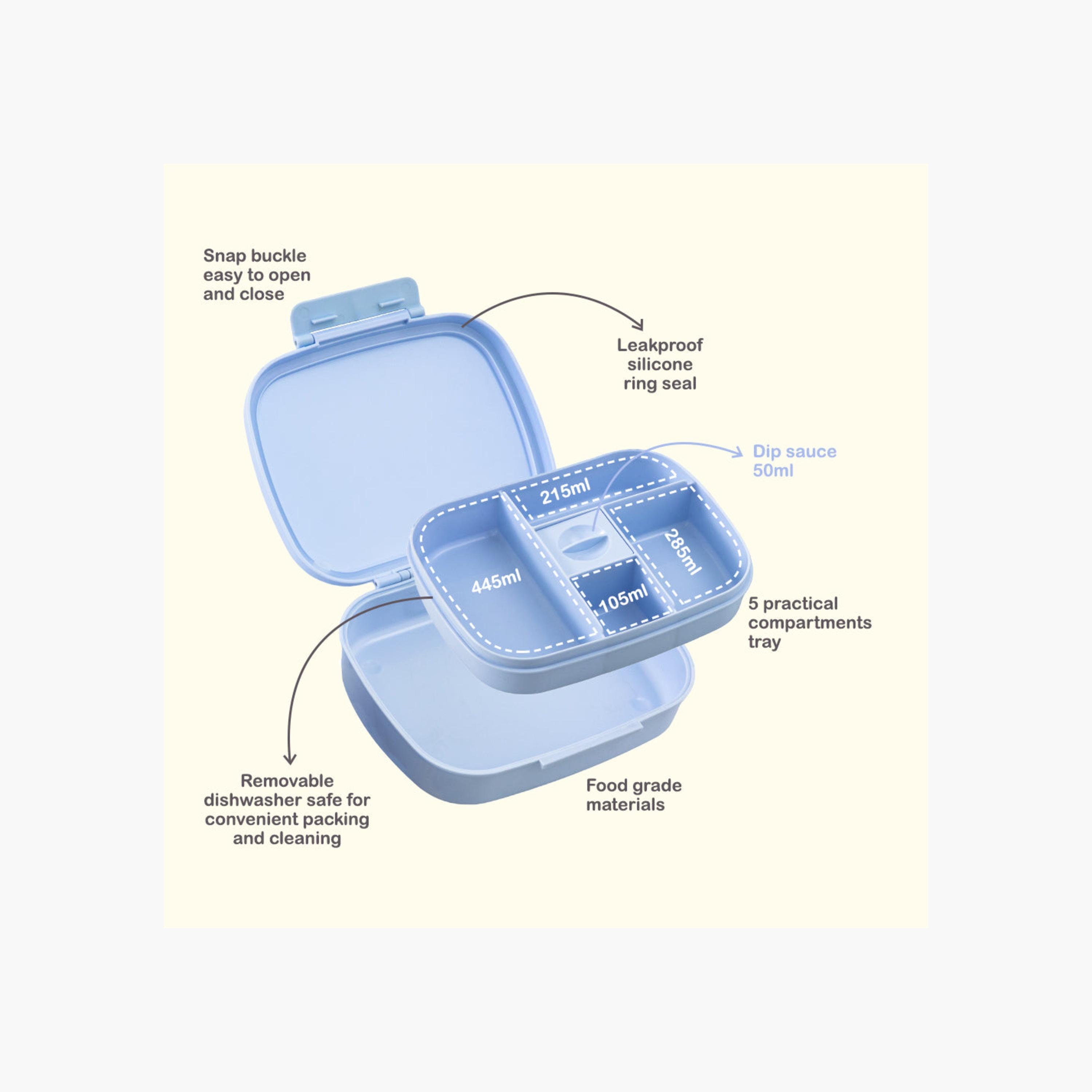 علبة غداء بينتو من هايدروبرو بخمسة أقسام، سعة 1100 مل-school-lunchessentials-lunchboxes-image-6