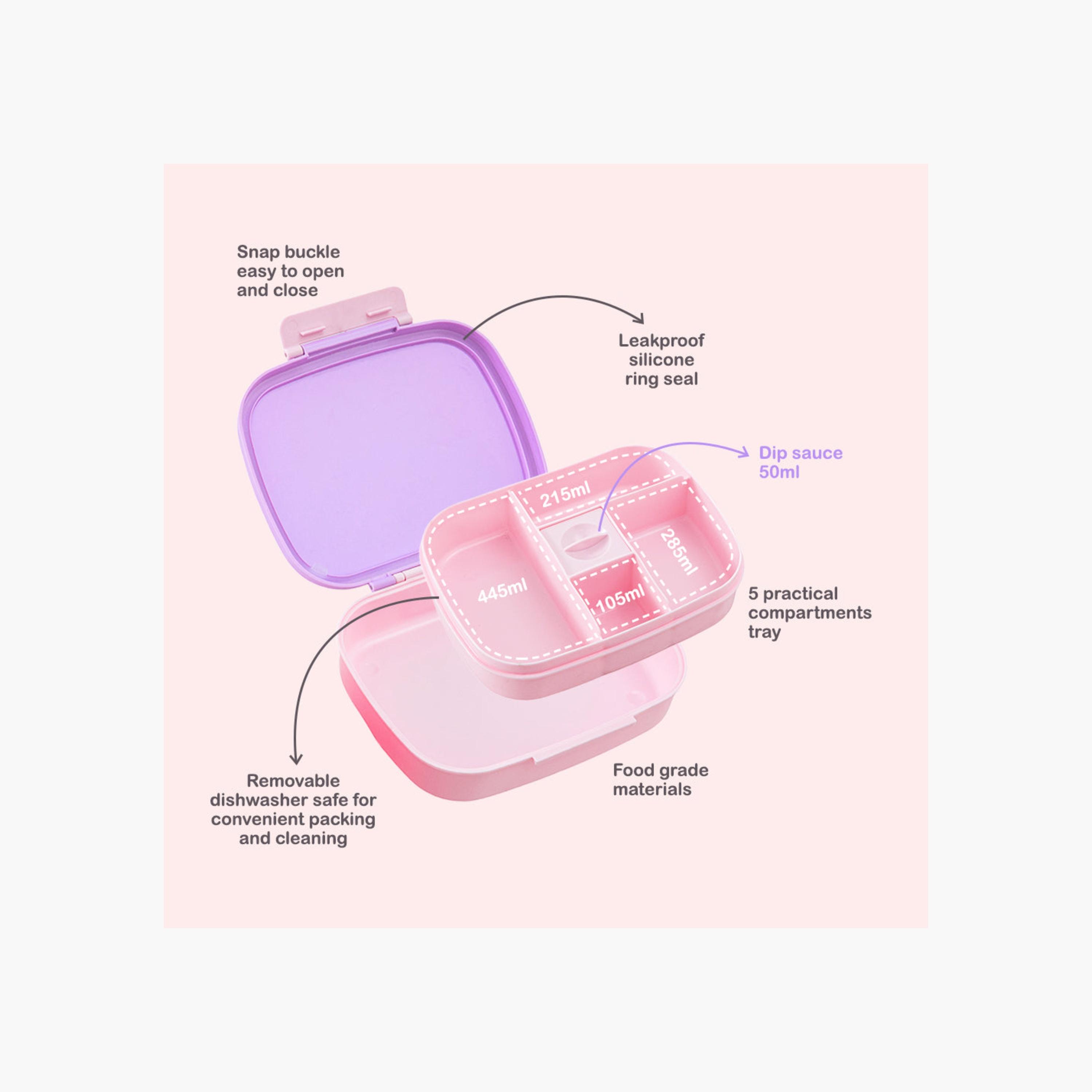 علبة غداء بينتو من هايدروبرو بخمسة أقسام، سعة 1100 مل-school-lunchessentials-lunchboxes-image-5