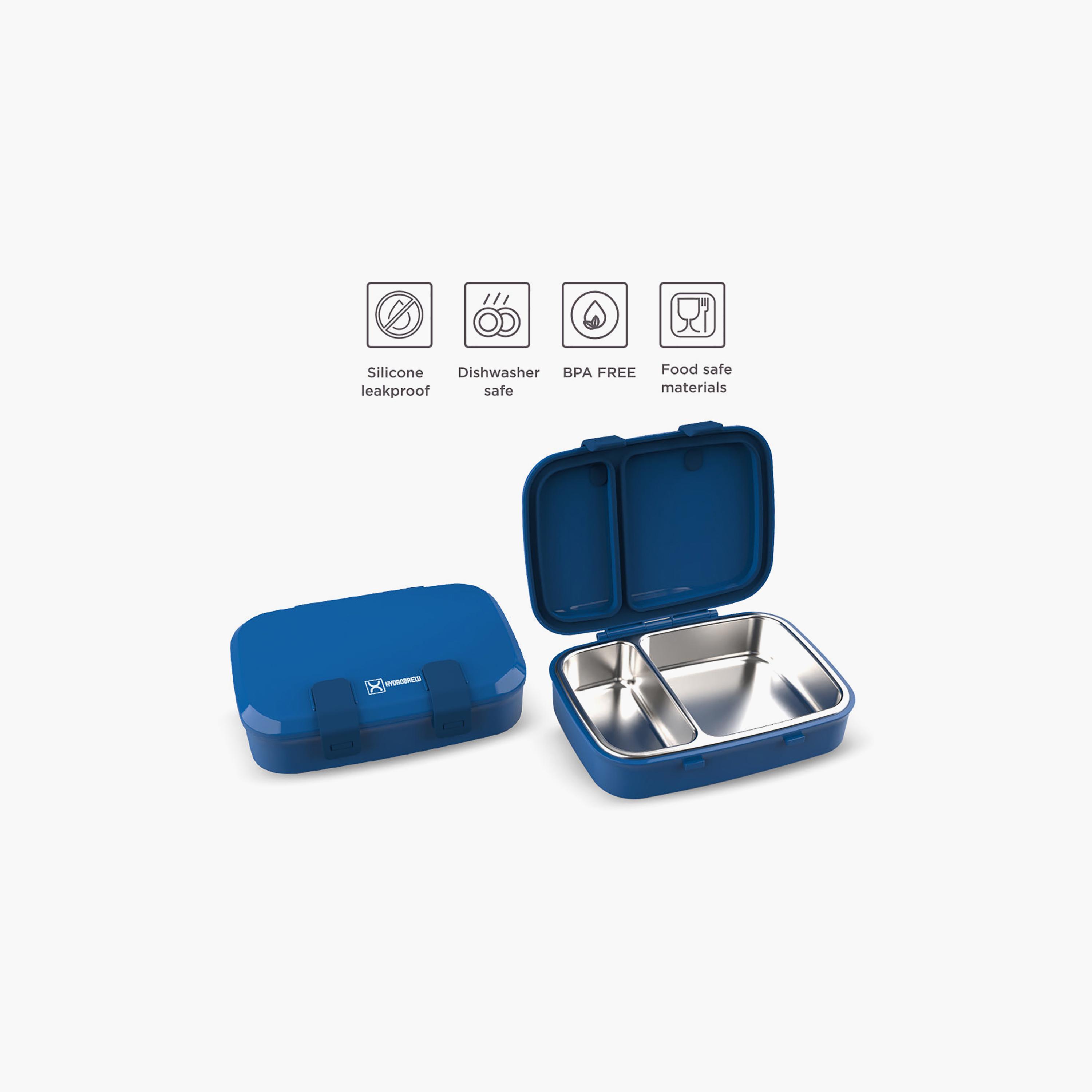 علبة غداء بينتو من الفولاذ المقاوم للصدأ من هيدروبرو، ذات حجرتين-school-lunchessentials-lunchboxes-image-3