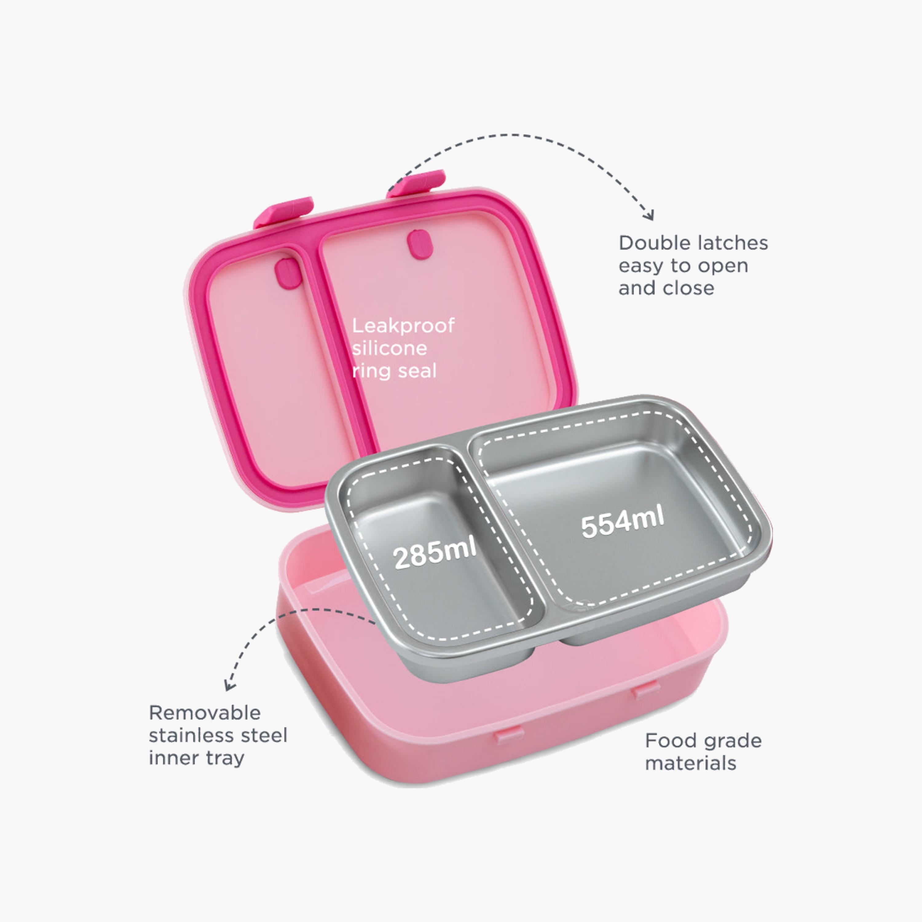 علبة غداء بينتو من الفولاذ المقاوم للصدأ من هيدروبرو، ذات حجرتين-school-lunchessentials-lunchboxes-image-4