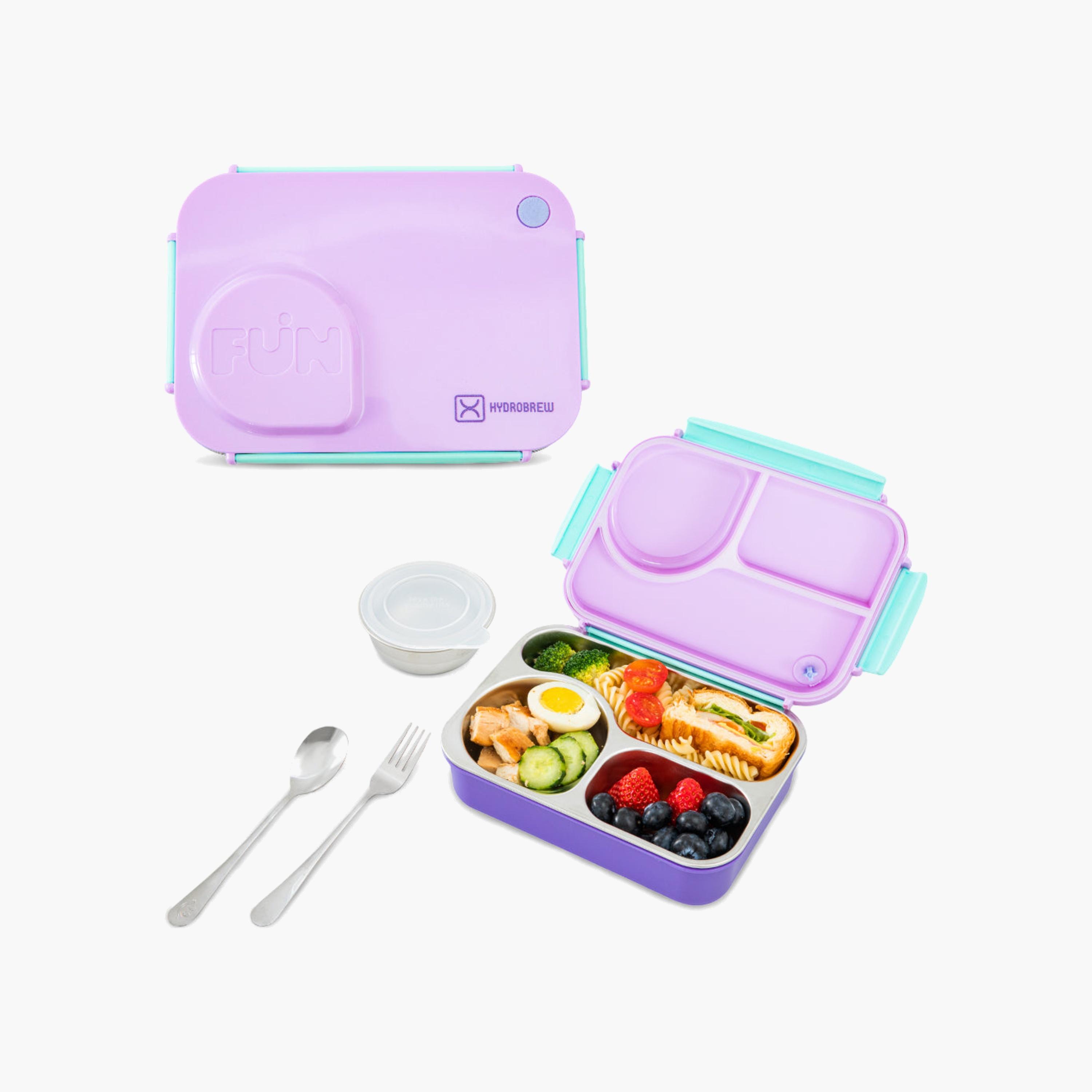 طقم علب غداء من الفولاذ المقاوم للصدأ من هيدروبرو-school-lunchessentials-lunchboxes-image-1