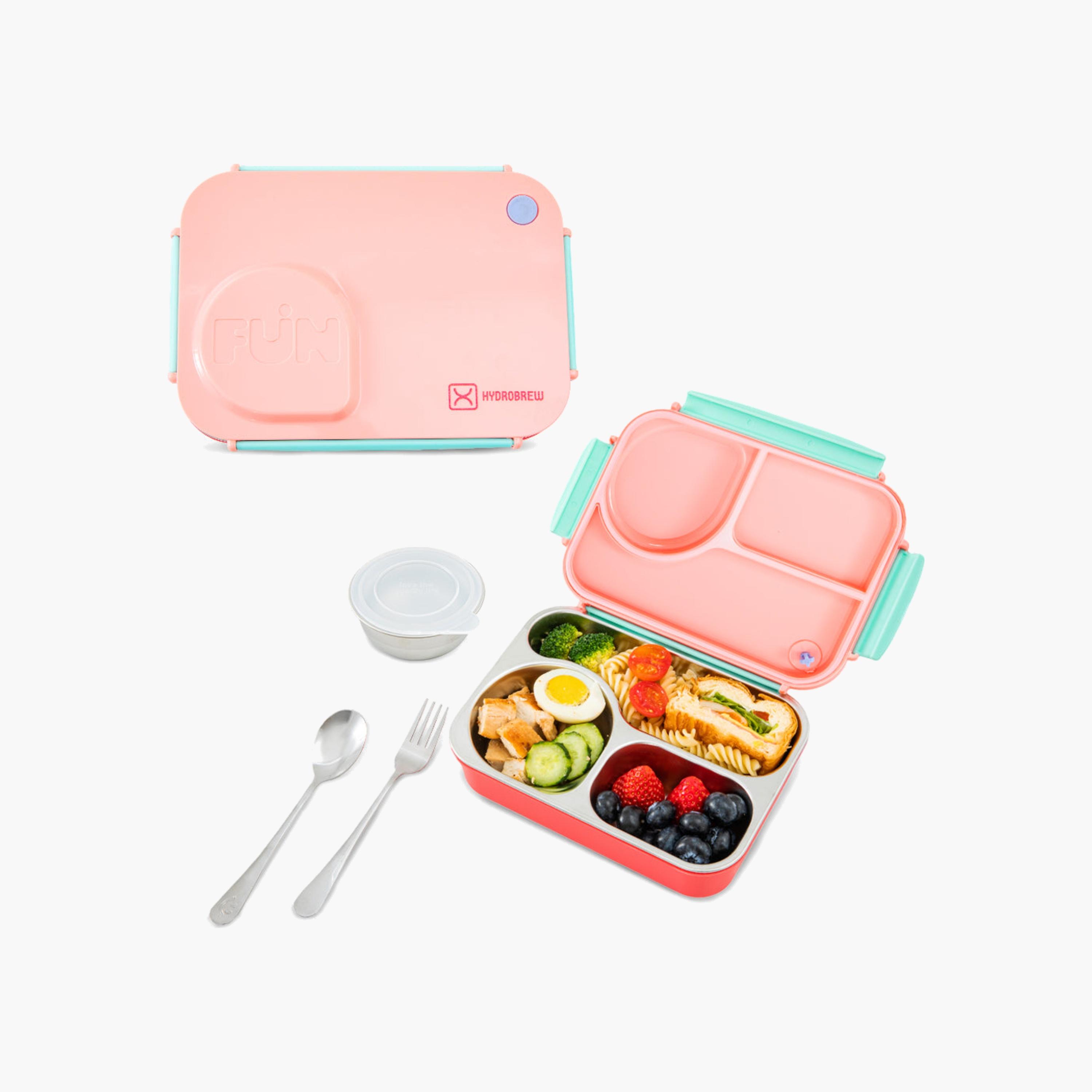 طقم علب غداء من الفولاذ المقاوم للصدأ من هيدروبرو-school-lunchessentials-lunchboxes-image-1