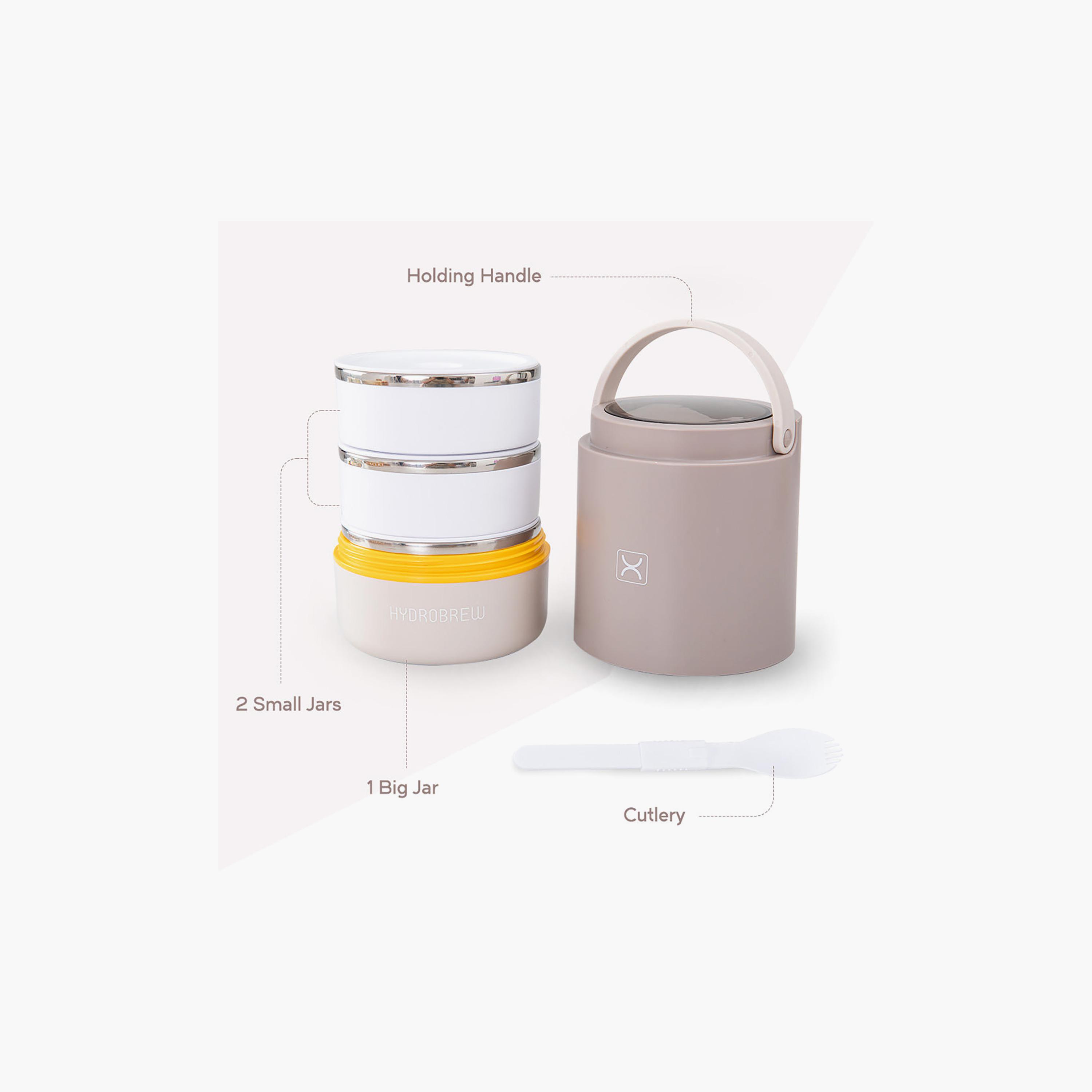 علبة غداء ثلاثية الطبقات من الفولاذ المقاوم للصدأ من هيدروبرو مع ملعقة-school-lunchessentials-lunchboxes-image-3