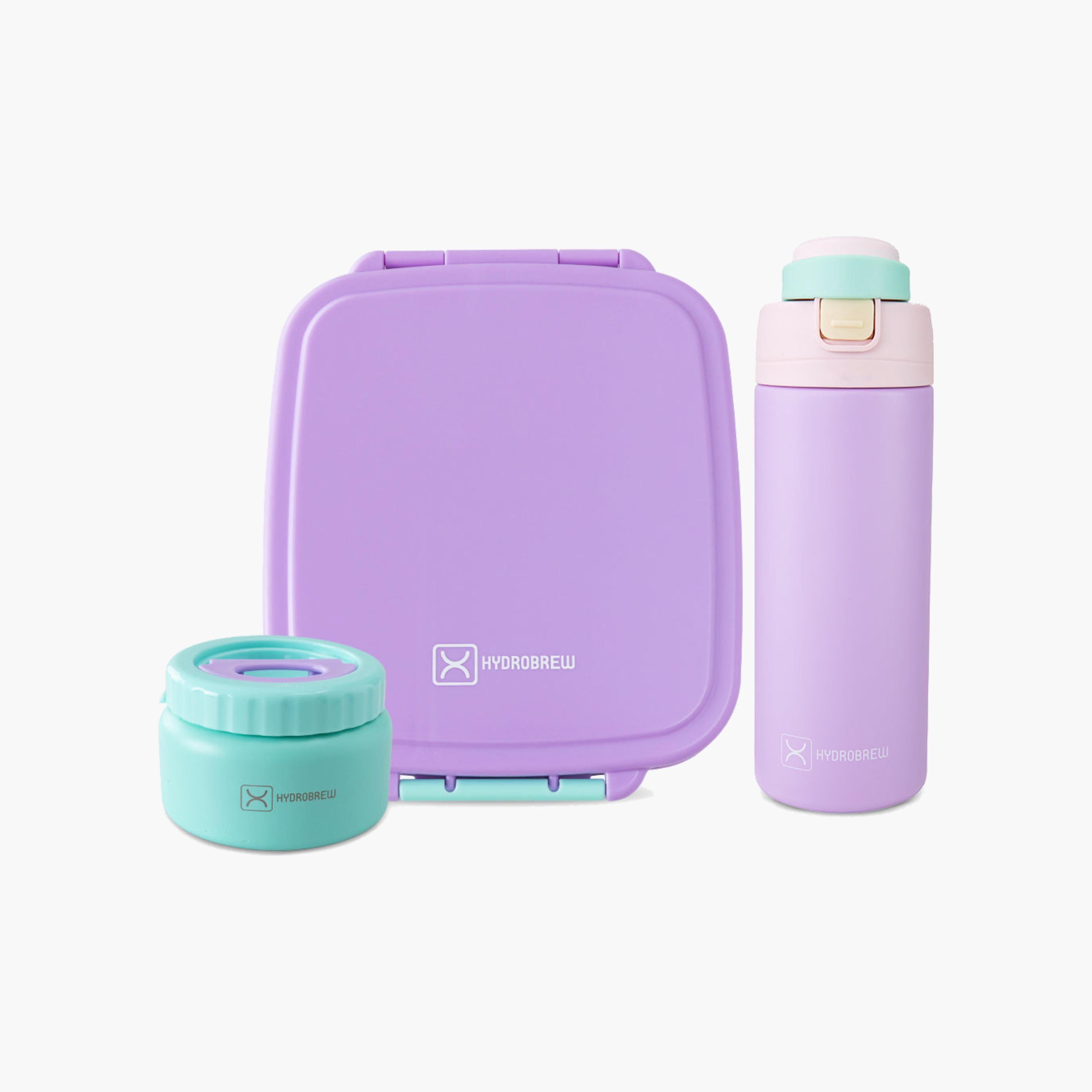 علبة غداء هايدروبرو ميجا فليكس بينتو مع زجاجة ماء معزولة مزودة بمفتاح للشرب-school-lunchessentials-lunchboxes-image-1