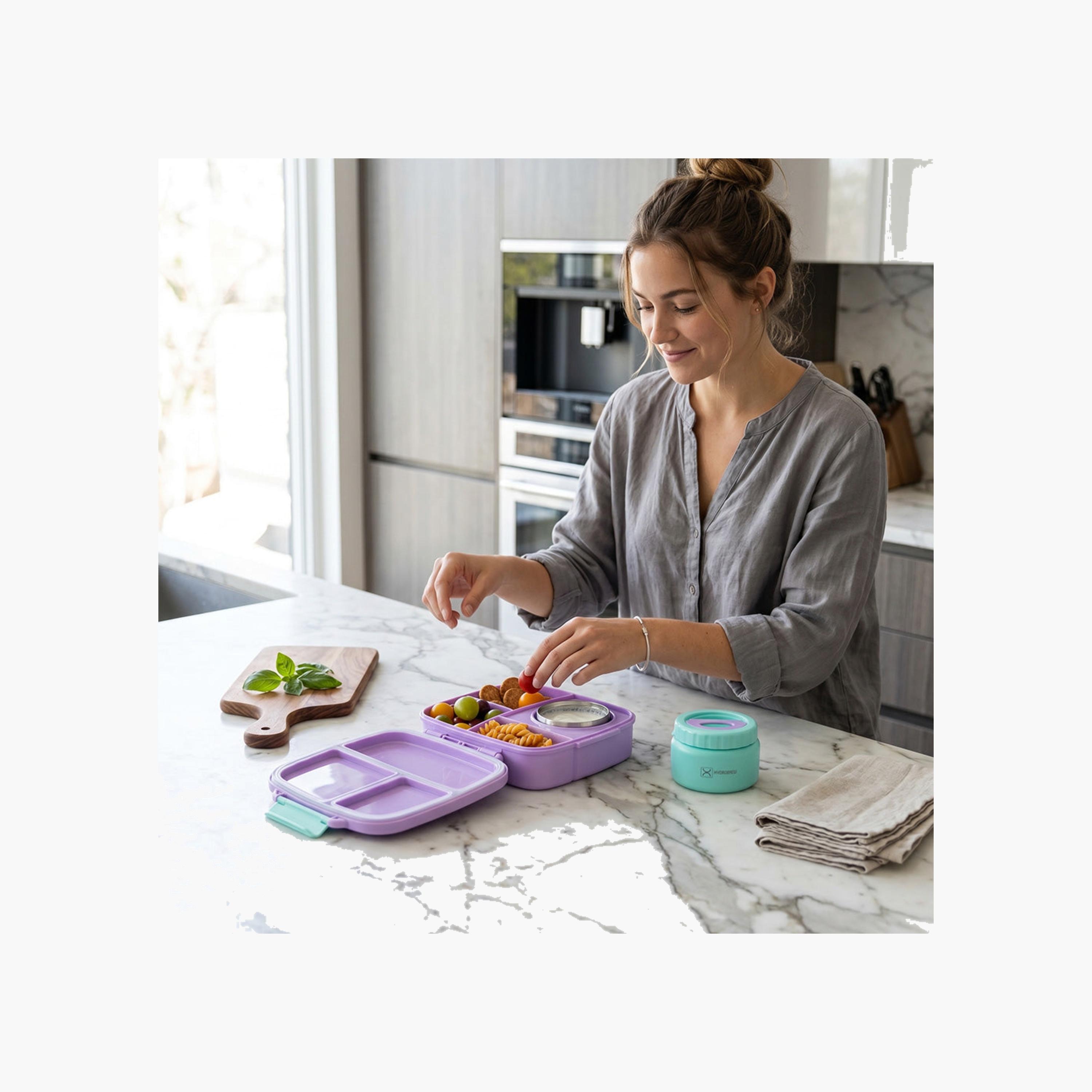 علبة غداء هايدروبرو ميجا فليكس بينتو مع زجاجة ماء معزولة مزودة بمفتاح للشرب-school-lunchessentials-lunchboxes-image-3