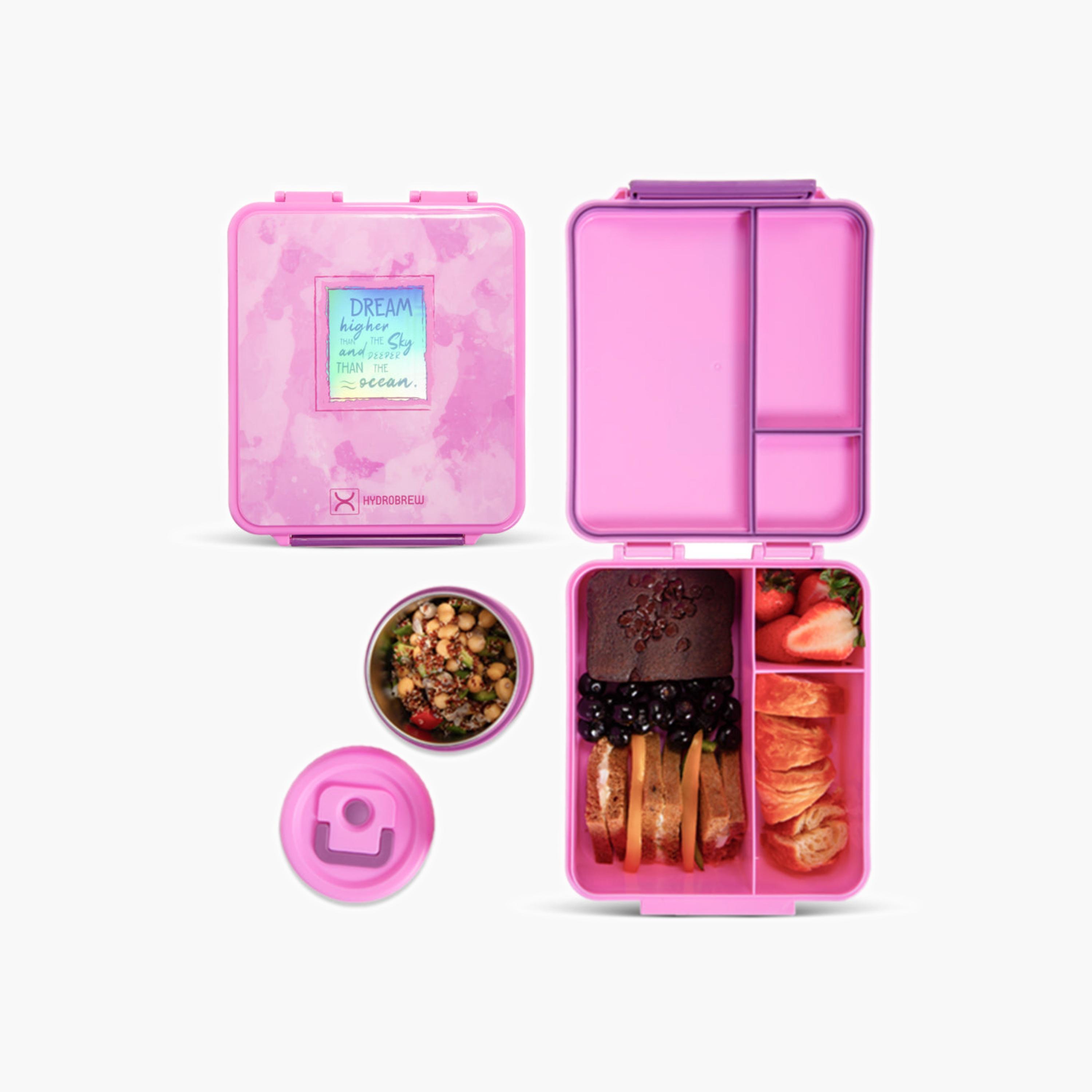 علبة بينتو مطبوعة بنقشة هيدروبرو مع مرطبان فولاذي-school-lunchessentials-lunchboxes-image-3
