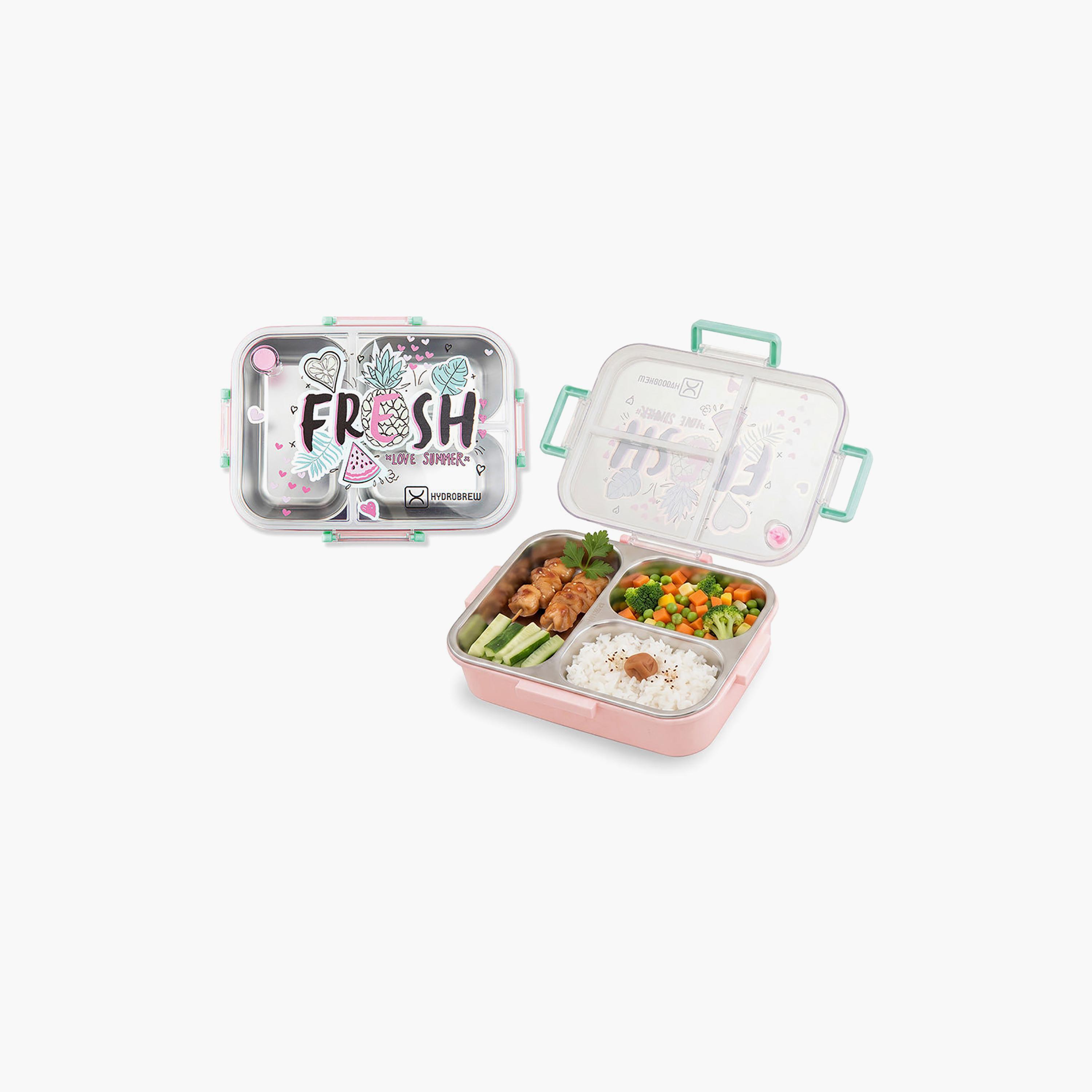 علبة غداء بينتو من الفولاذ الصلب من هيدروبرو مع مفتاح للشرب وزجاجة مياه من التريتان-school-lunchessentials-lunchboxes-image-2