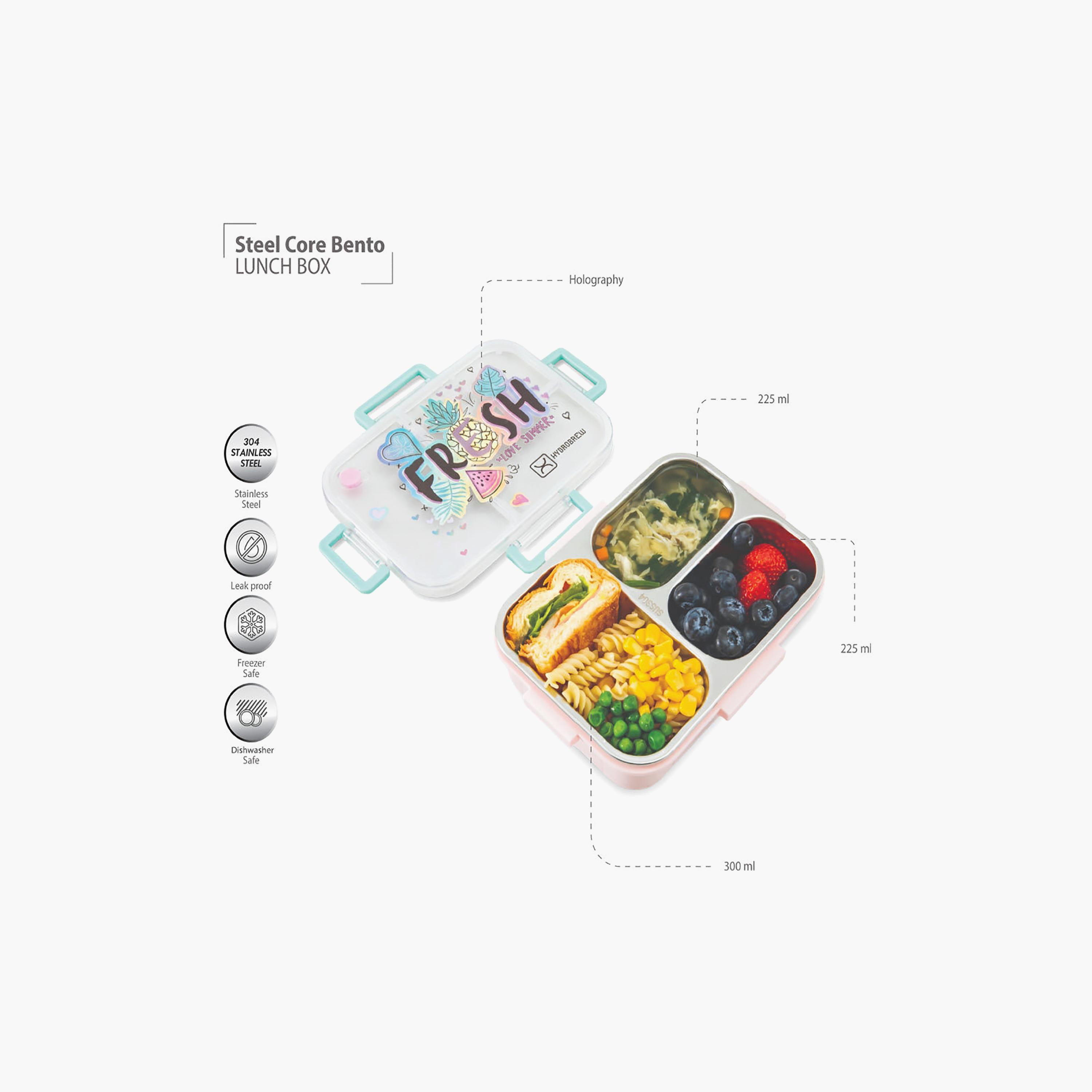 علبة غداء بينتو من الفولاذ الصلب من هيدروبرو مع مفتاح للشرب وزجاجة مياه من التريتان-school-lunchessentials-lunchboxes-image-5