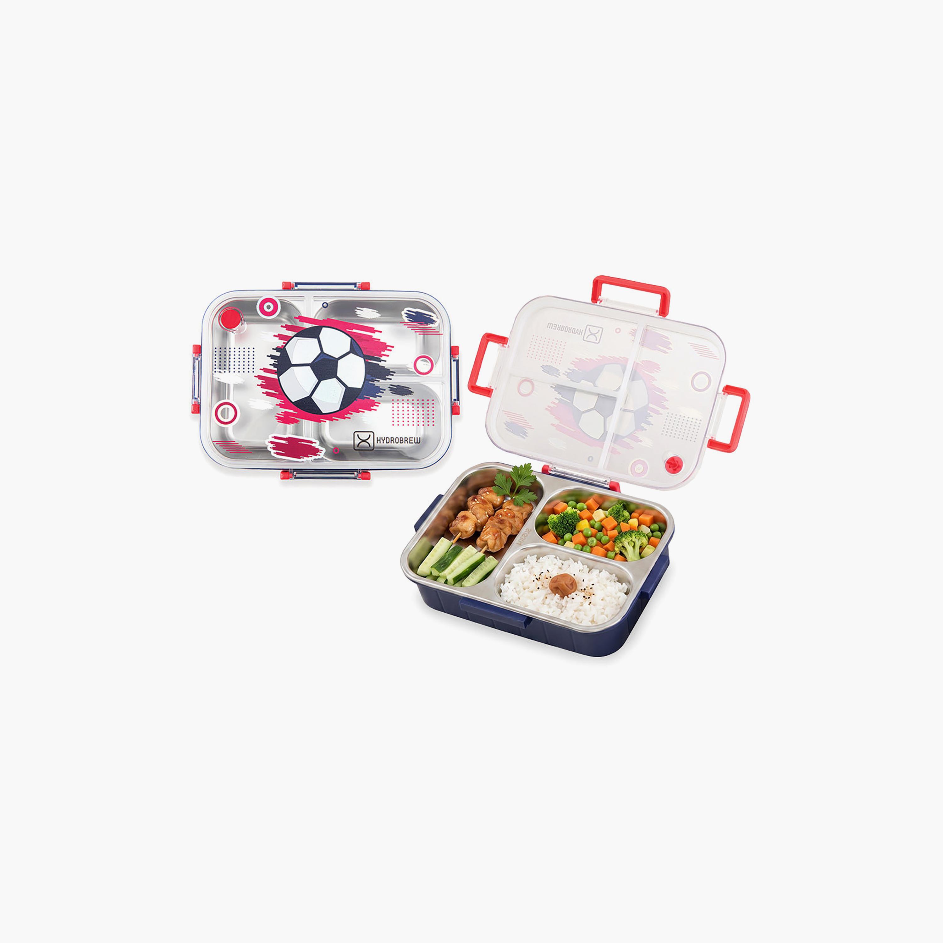 علبة غداء بينتو من الفولاذ الصلب من هيدروبرو مع مفتاح للشرب وزجاجة مياه من التريتان-school-lunchessentials-lunchboxes-image-2