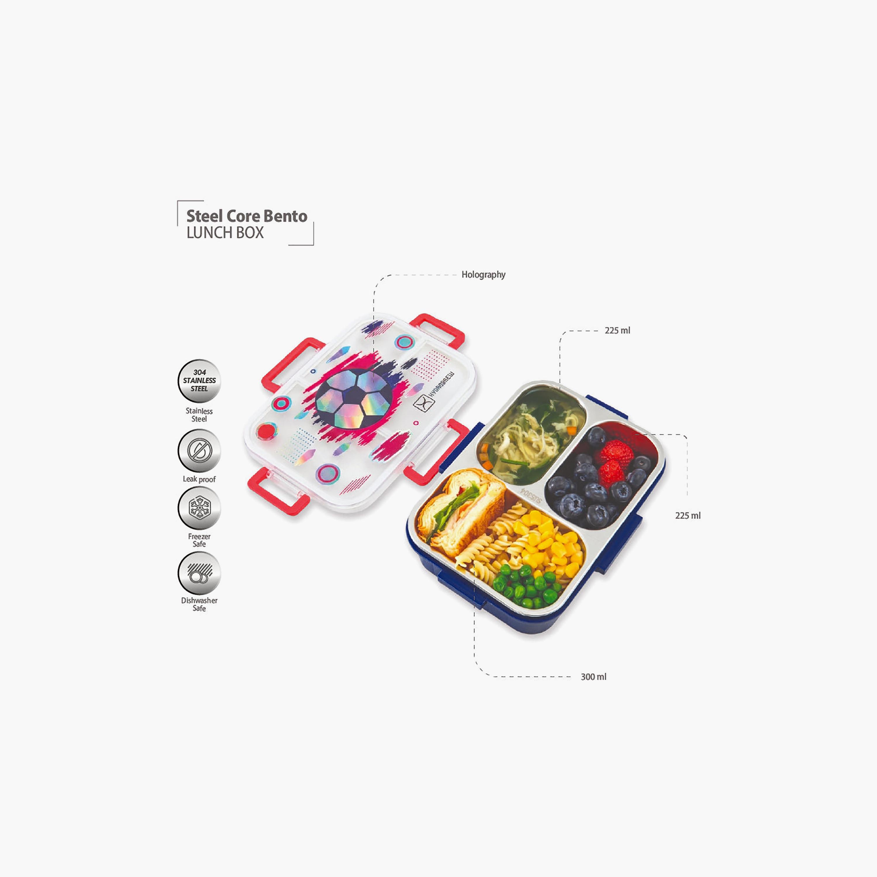 علبة غداء بينتو من الفولاذ الصلب من هيدروبرو مع مفتاح للشرب وزجاجة مياه من التريتان-school-lunchessentials-lunchboxes-image-5