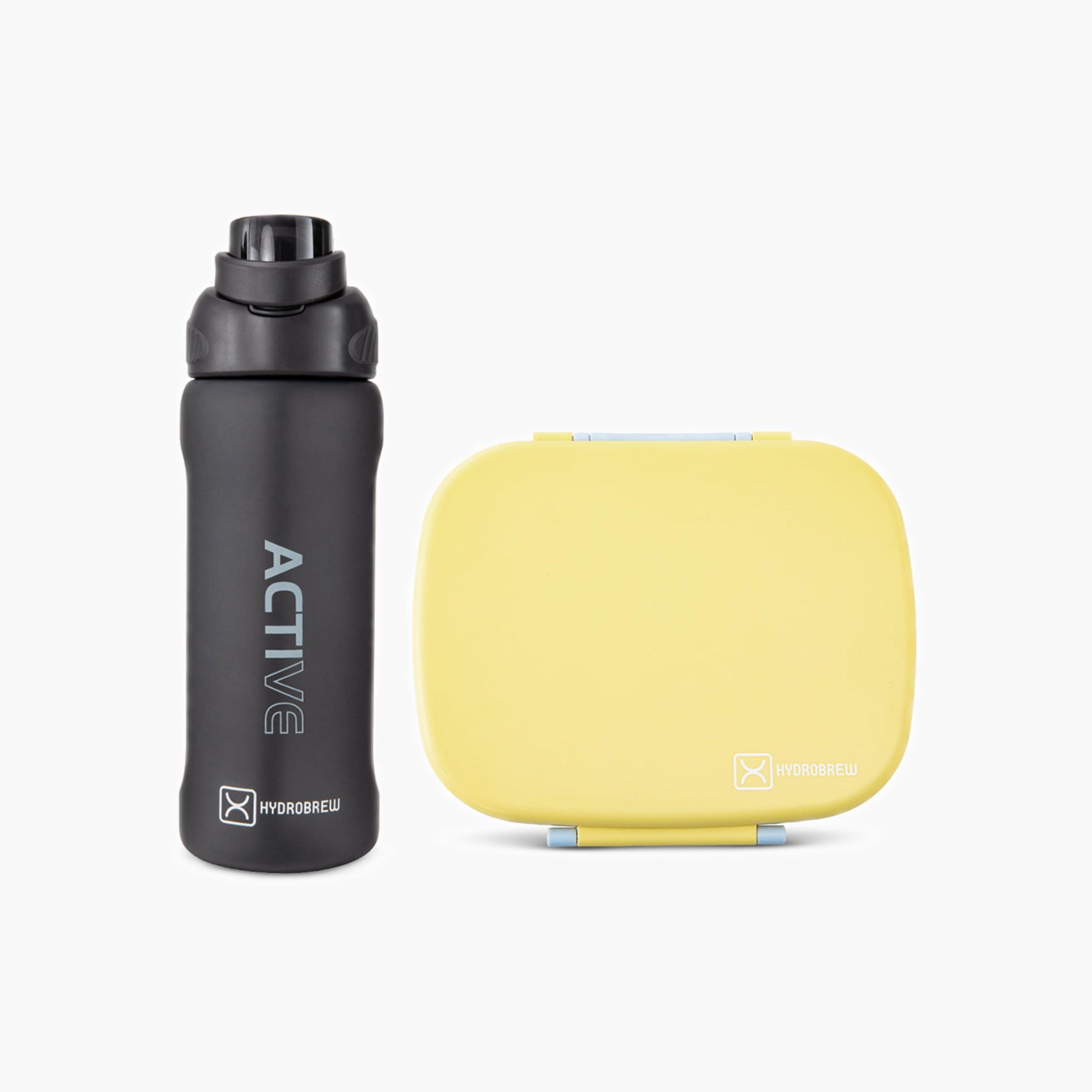 طقم علبة غداء بينتو من هيدروبرو مع زجاجة ماء-school-lunchessentials-lunchboxes-image-1