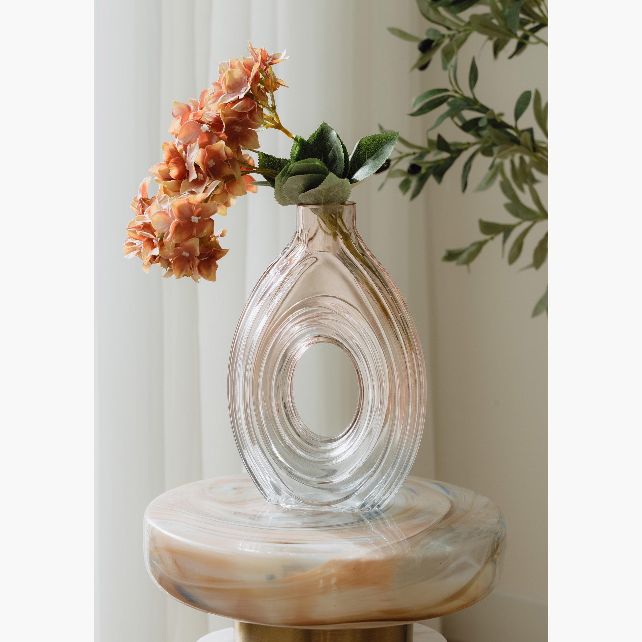 House of Serene Muse Glass Vase - 28 cm