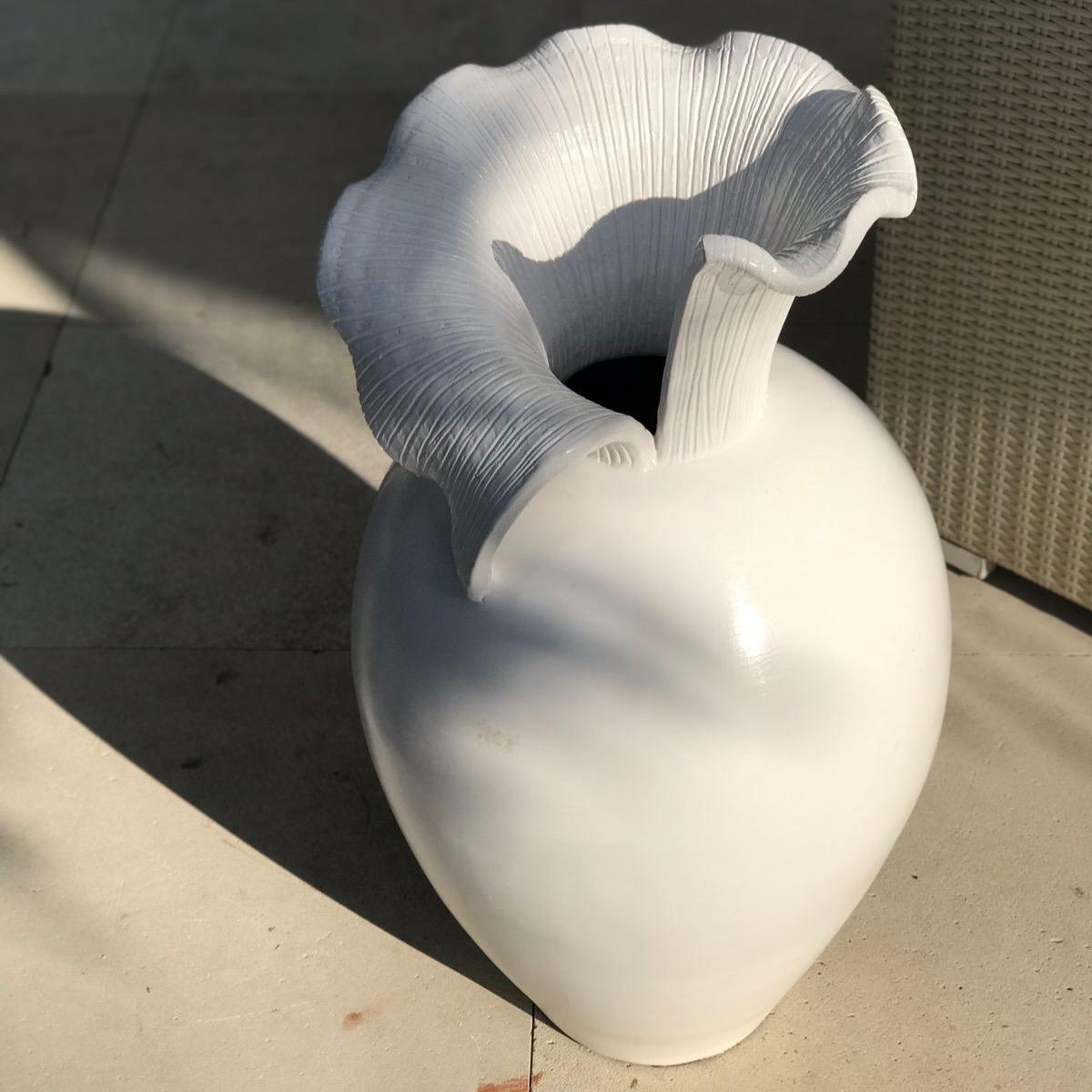 The 8 Senses Living Sofia Terracotta Floor Vase - 80 cm