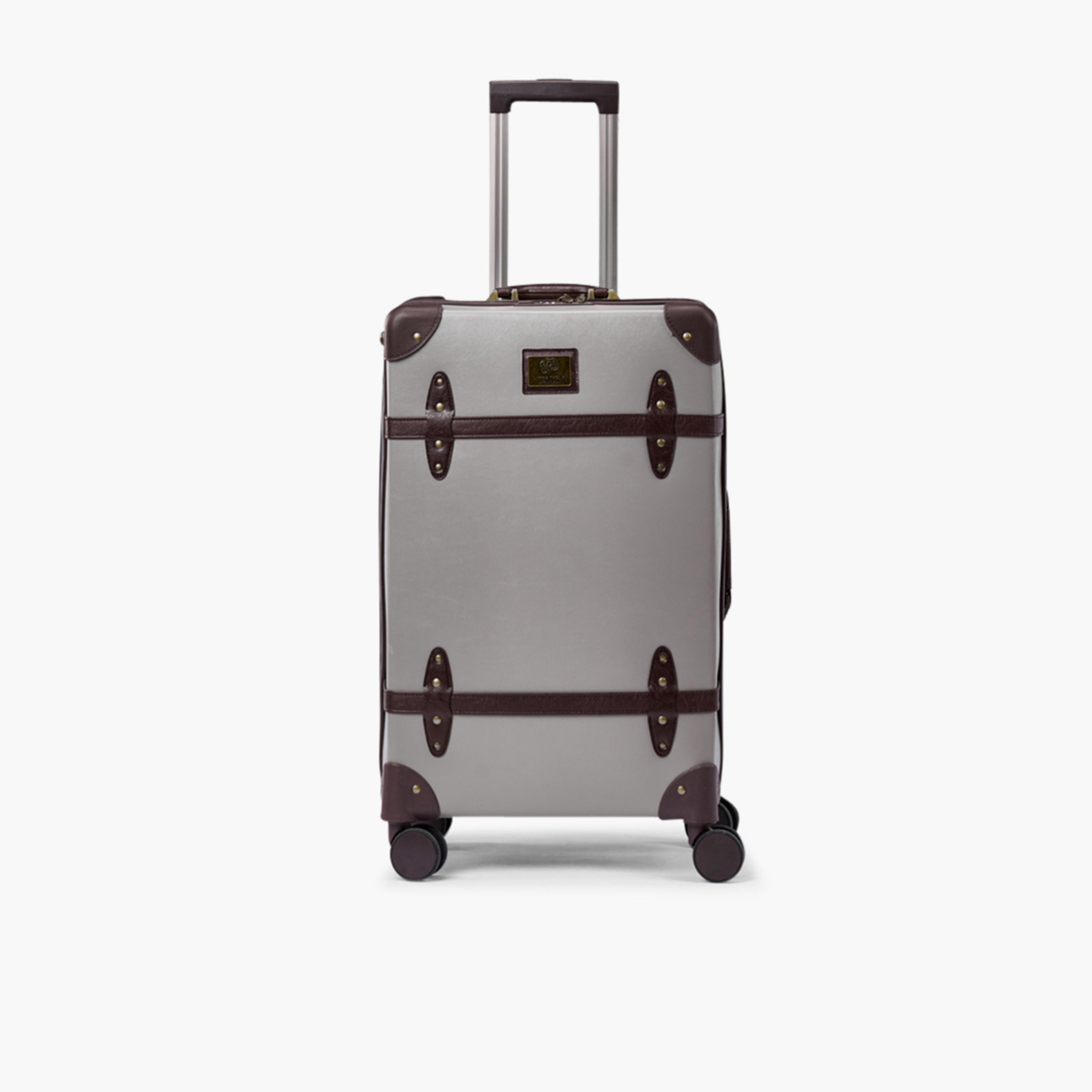 LIMRA 56 CM Small Cabin PU Hard-Sided 4-Wheeler Spinner Trolley Bag with TSA Lock-travel-luggagesandbags-luggage-image-1