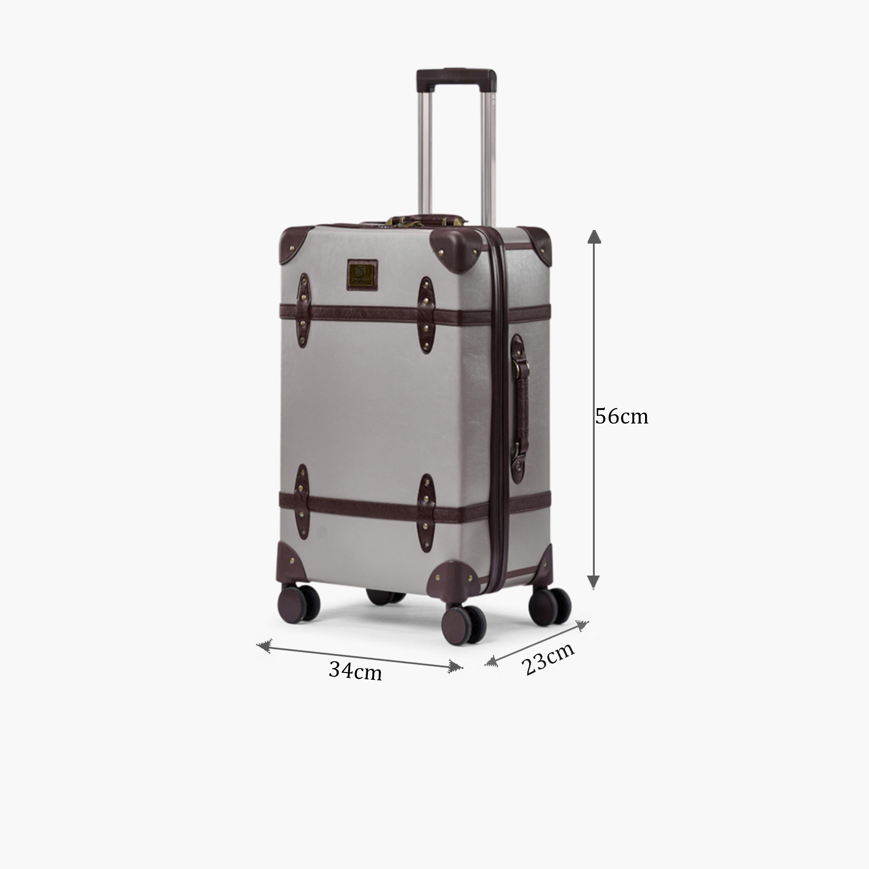 LIMRA 56 CM Small Cabin PU Hard-Sided 4-Wheeler Spinner Trolley Bag with TSA Lock-travel-luggagesandbags-luggage-image-2