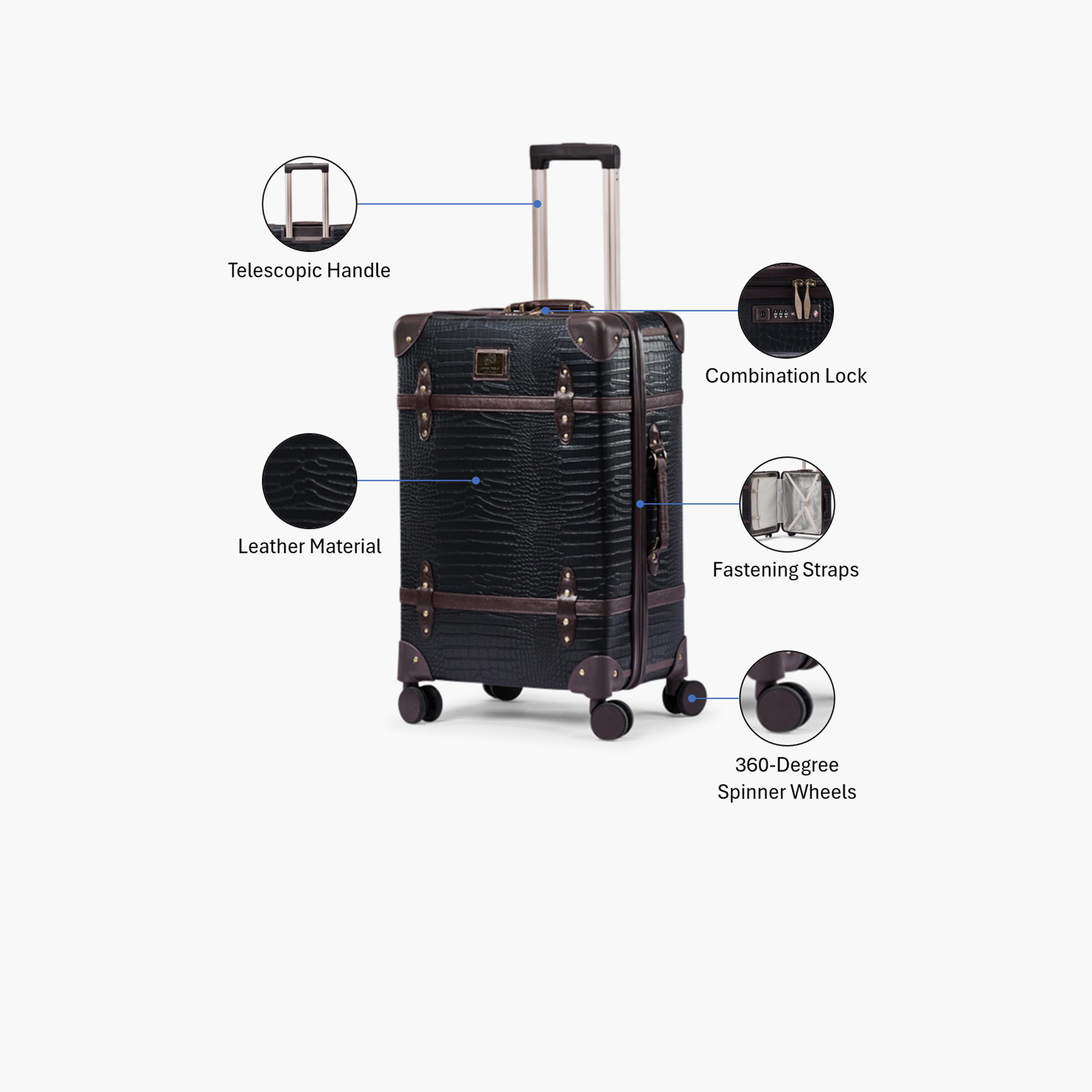 ليمرا - شنطة سفر صغيرة الحجم 56 سم، جوانب صلبة من البولي يوريثان بأربع عجلات دوارة، قفل TSA-travel-luggagesandbags-luggage-image-3