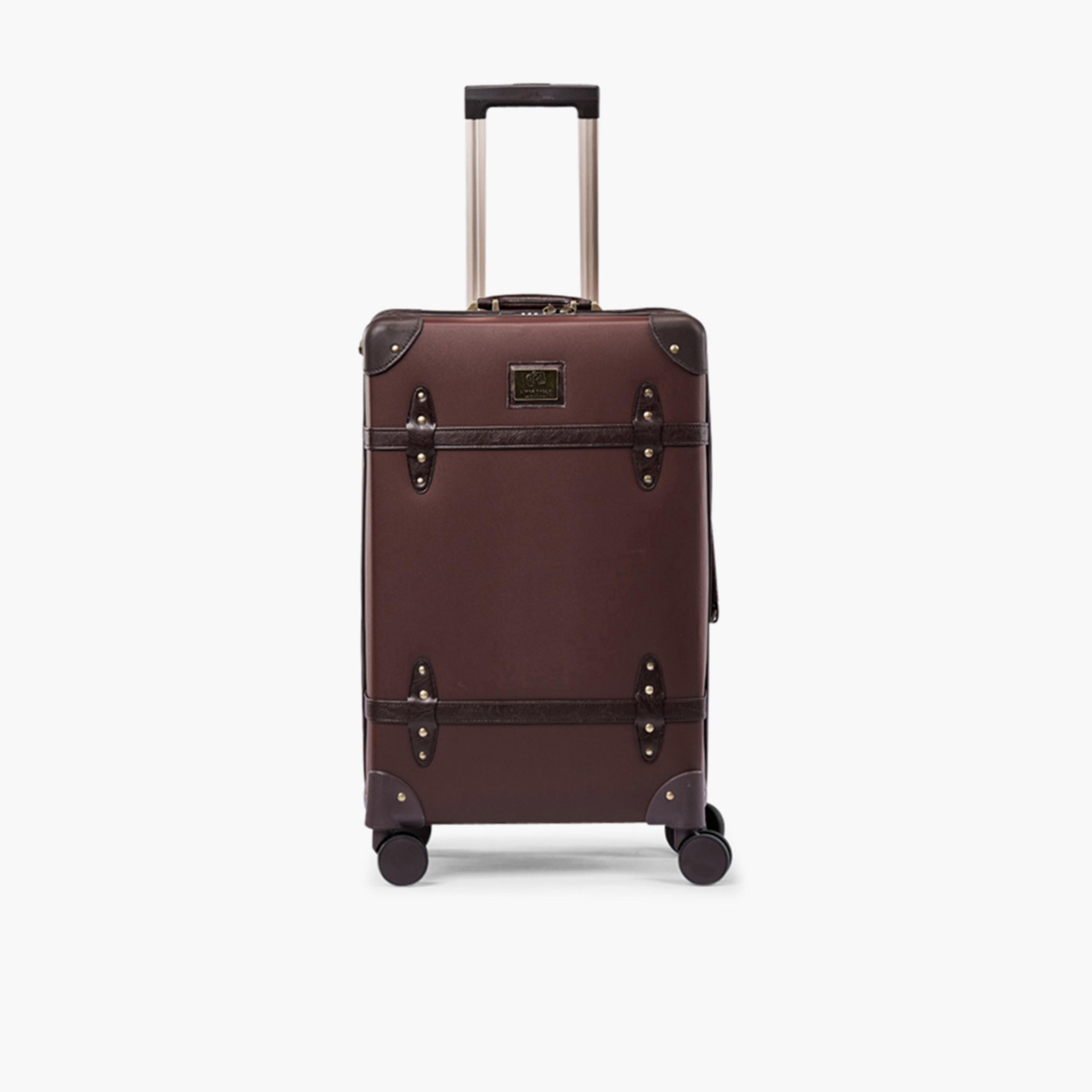 LIMRA 56 CM Small Cabin PU Hard-Sided 4-Wheeler Spinner Trolley Bag with TSA Lock-travel-luggagesandbags-luggage-image-1