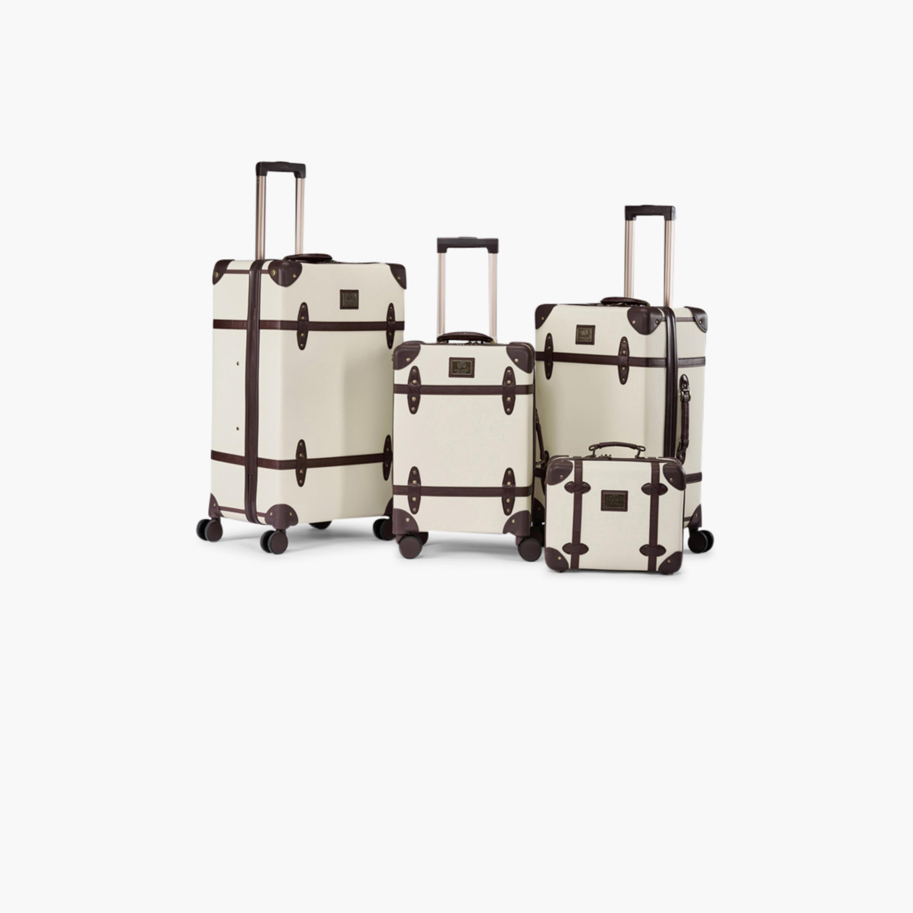 LIMRA Set of 4 PU Hard-Sided 4-Wheeler Spinner Trolley Bag with TSA Lock-travel-luggagesandbags-luggage-image-1