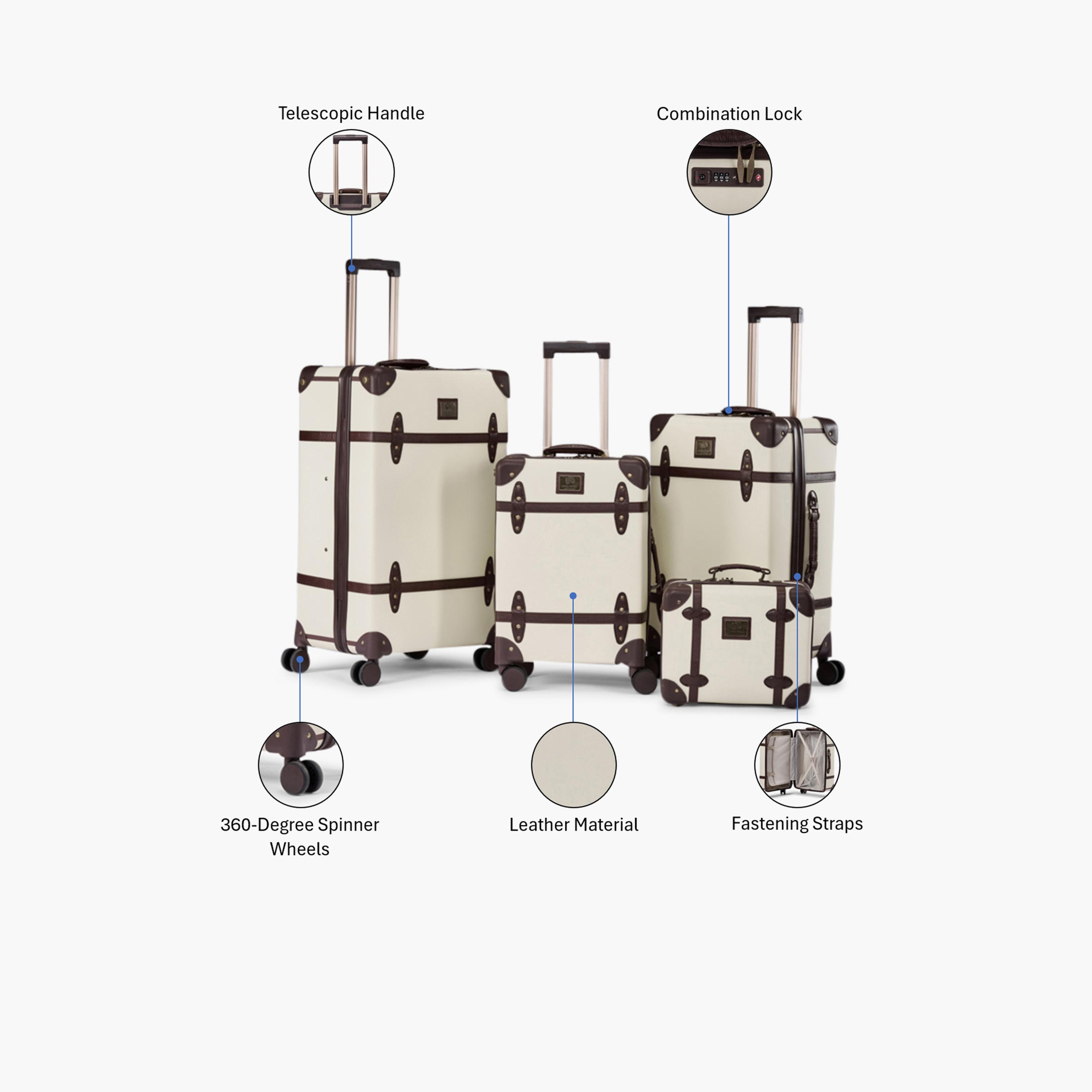 LIMRA Set of 4 PU Hard-Sided 4-Wheeler Spinner Trolley Bag with TSA Lock-travel-luggagesandbags-luggage-image-2