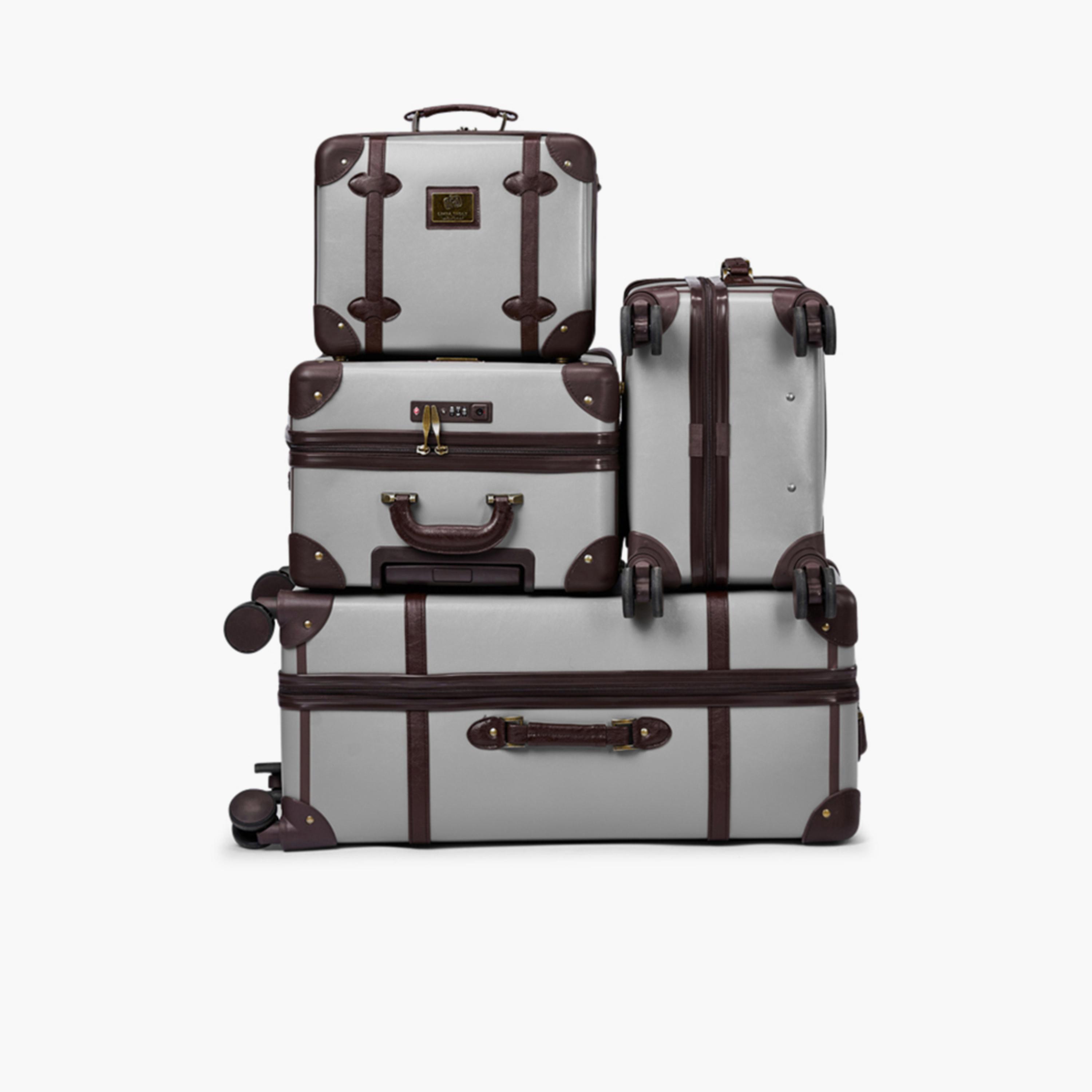 LIMRA Set of 4 PU Hard-Sided 4-Wheeler Spinner Trolley Bag with TSA Lock-travel-luggagesandbags-luggage-image-4