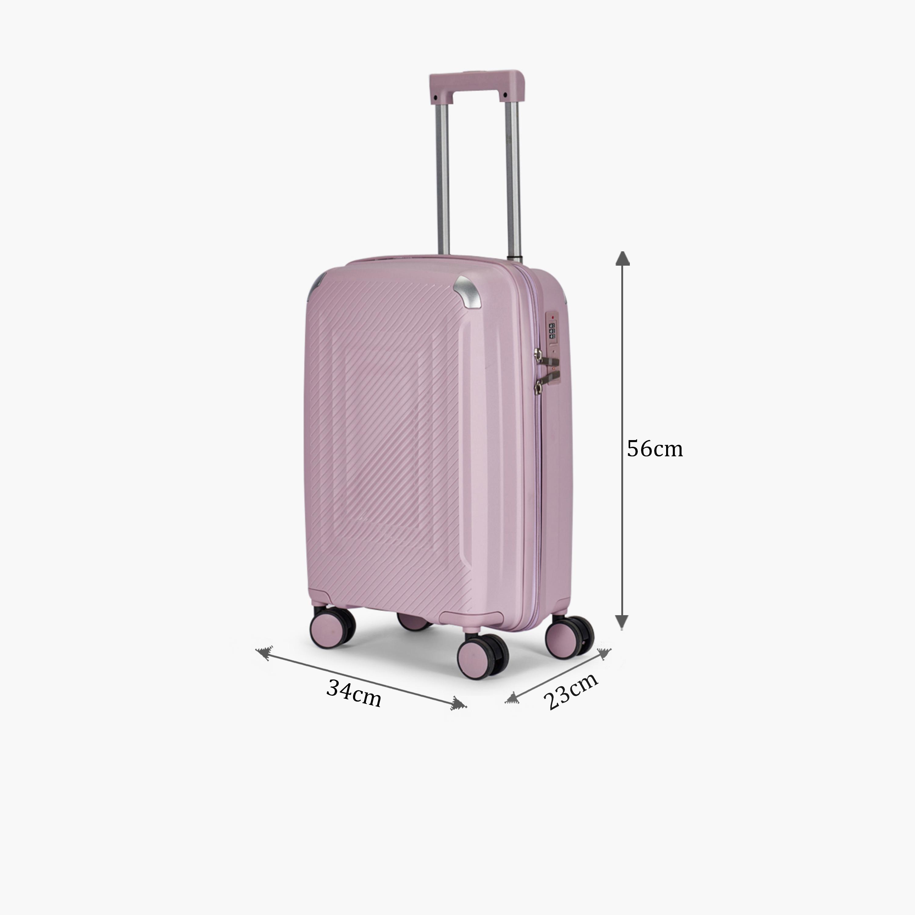 LIMRA 56 CM Small Cabin Polypropylene Hard-Sided 4-Wheeler Spinner Trolley Bag with TSA Lock-travel-luggagesandbags-luggage-image-2
