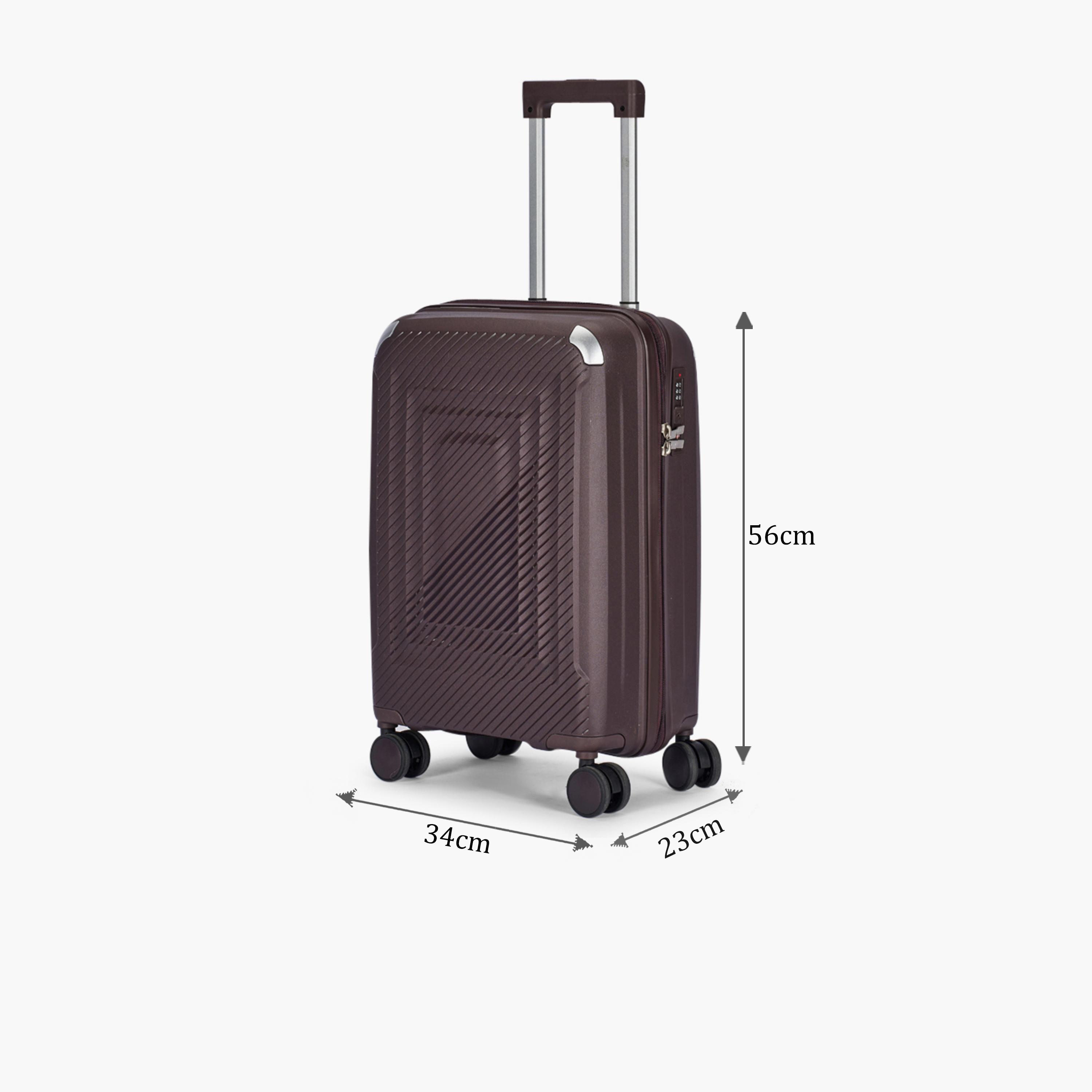 LIMRA 56 CM Small Cabin Polypropylene Hard-Sided 4-Wheeler Spinner Trolley Bag with TSA Lock-travel-luggagesandbags-luggage-image-2