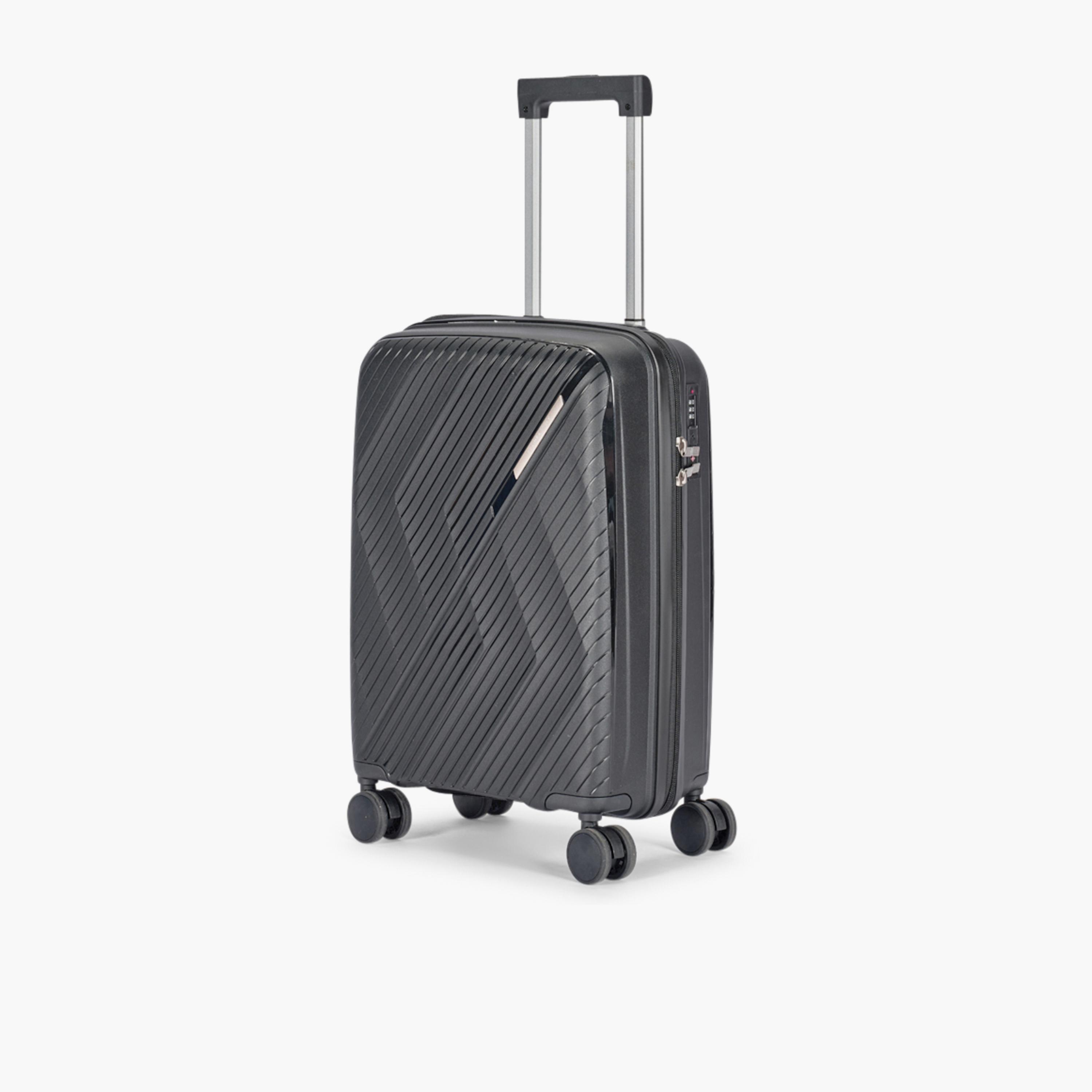 ليمرا - شنطة سفر صغيرة الحجم 56 سم جوانب صلبة من البولي بروبيلين أربع عجلات دوارة، قفل TSA-travel-luggagesandbags-luggage-image-5