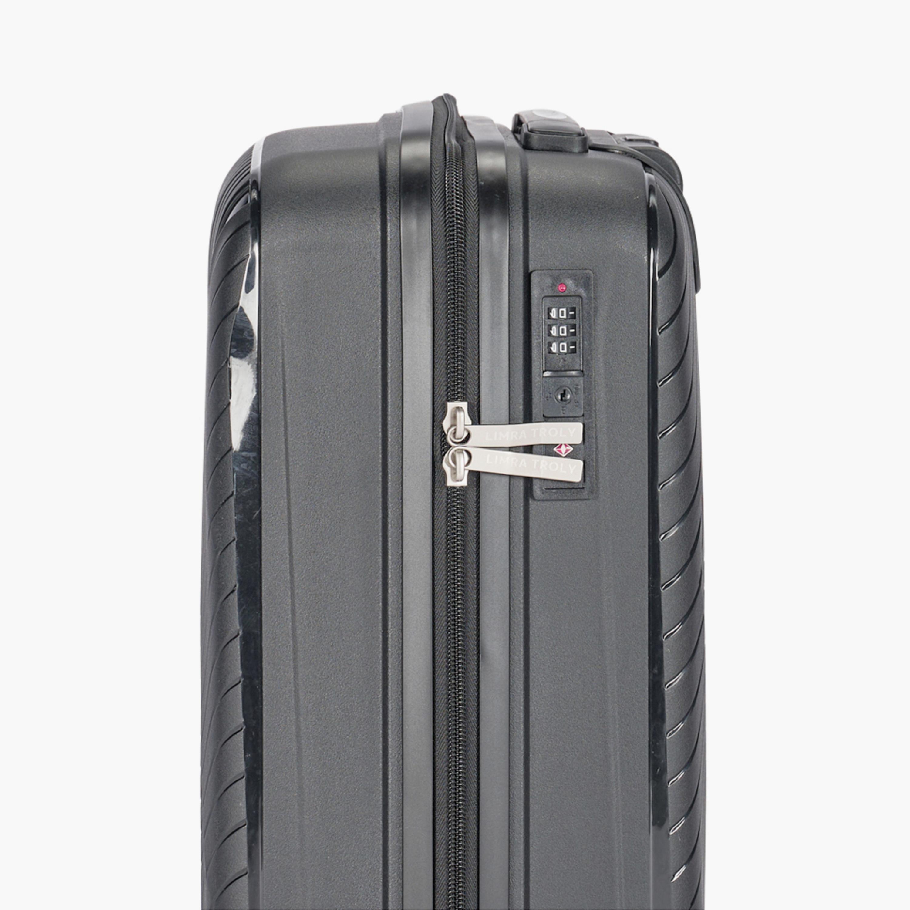 ليمرا - شنطة سفر صغيرة الحجم 56 سم جوانب صلبة من البولي بروبيلين أربع عجلات دوارة، قفل TSA-travel-luggagesandbags-luggage-image-7