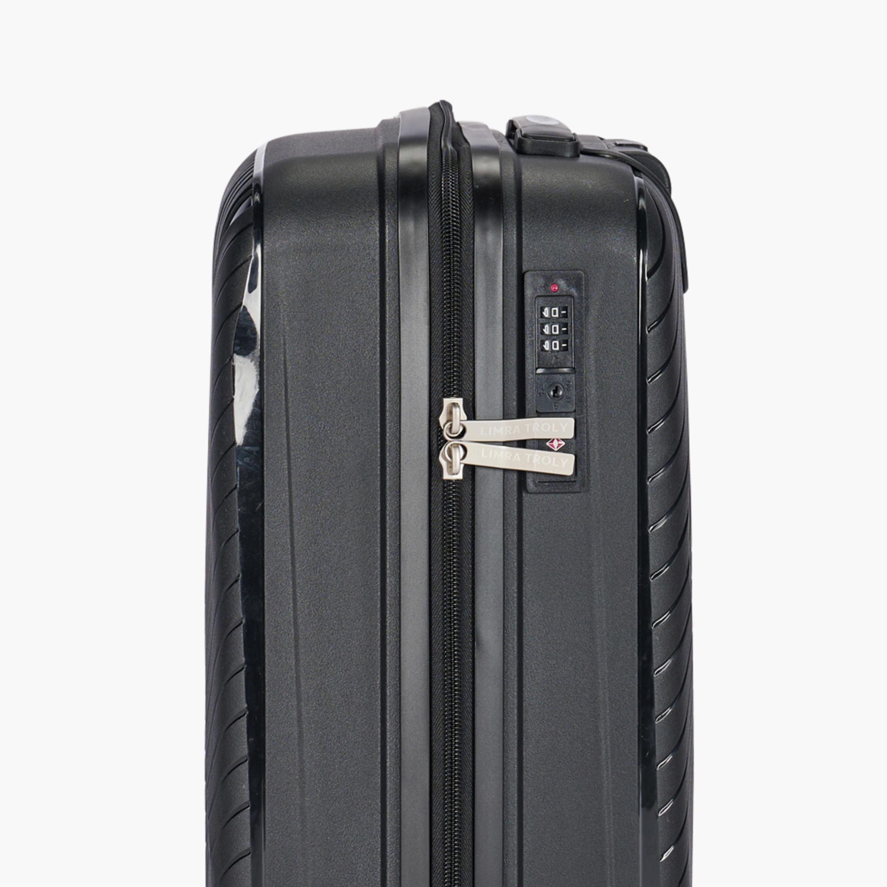 LIMRA Set of 3 Polypropylene Hard-Sided 4-Wheeler Spinner Trolley Bag with TSA Lock-travel-luggagesandbags-luggage-image-7