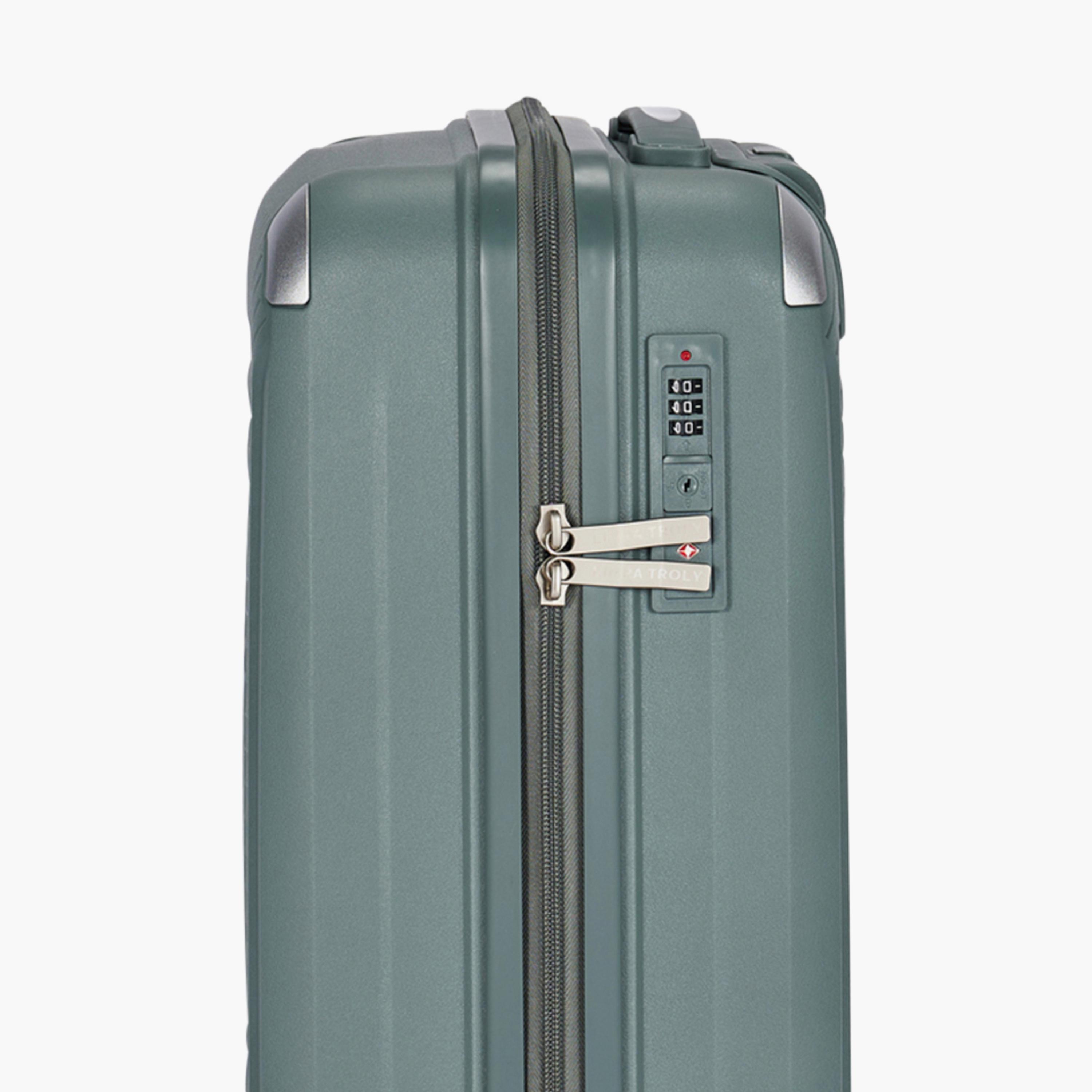 LIMRA Set of 3 Polypropylene Hard-Sided 4-Wheeler Spinner Trolley Bag with TSA Lock-travel-luggagesandbags-luggage-image-7