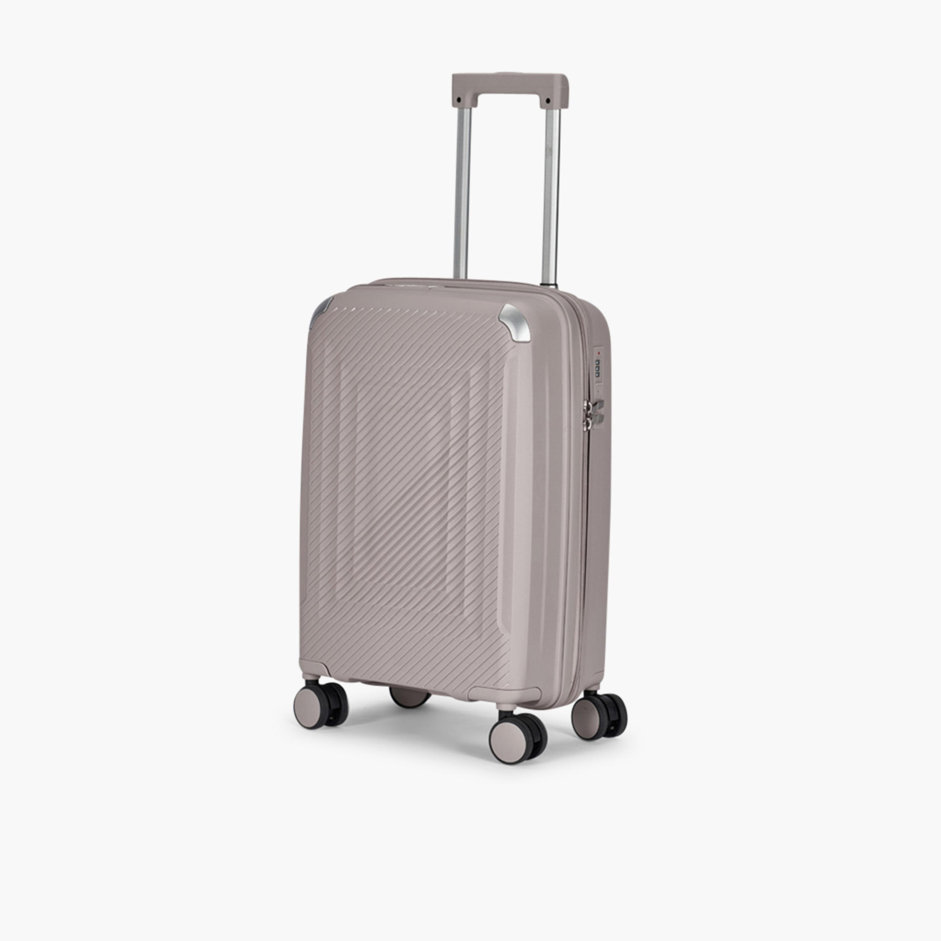 LIMRA Set of 3 Polypropylene Hard-Sided 4-Wheeler Spinner Trolley Bag with TSA Lock-travel-luggagesandbags-luggage-image-4