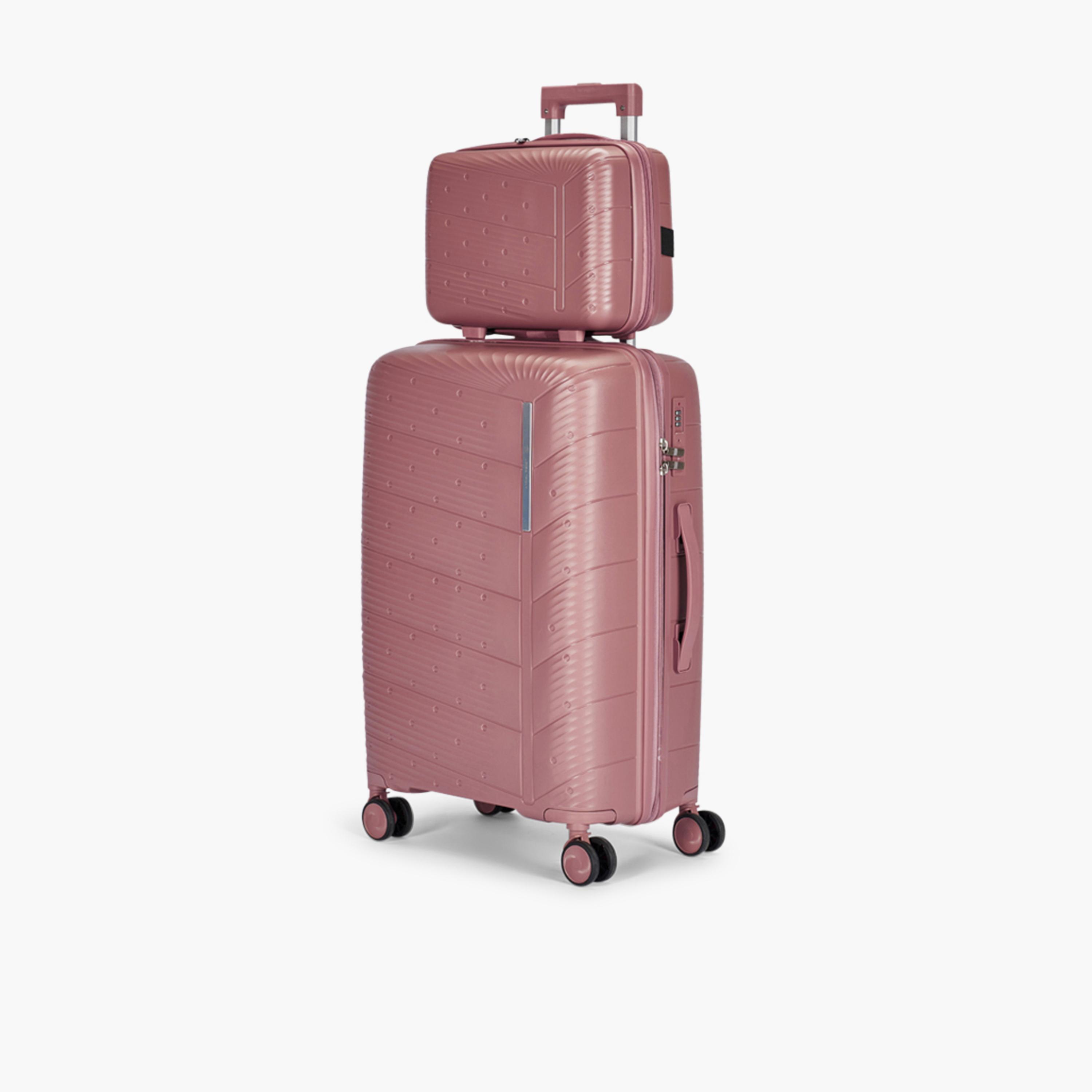 LIMRA Set of 4 Polypropylene Hard-Sided 4-Wheeler Spinner Trolley Bag with TSA Lock-travel-luggagesandbags-luggage-image-4