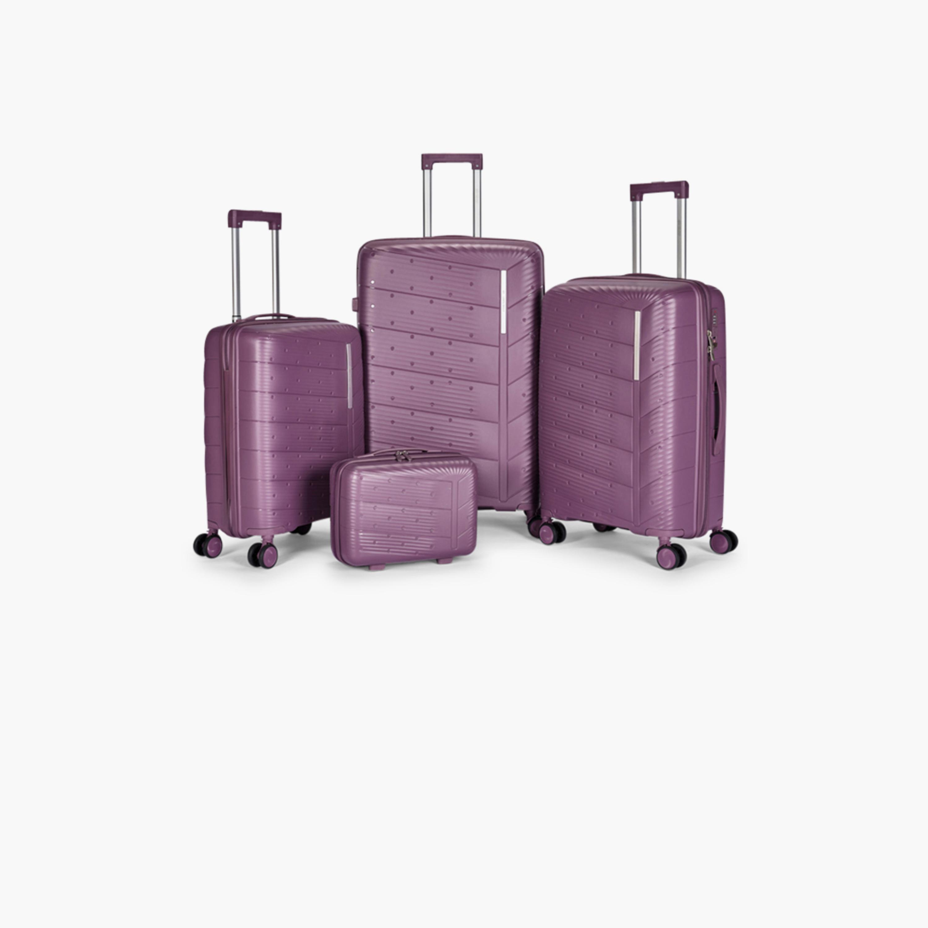ليمرا - طقم 4 شنط سفر جوانب صلبة من البولي بروبيلين بأربع عجلات دوارة قفل TSA-travel-luggagesandbags-luggage-image-1