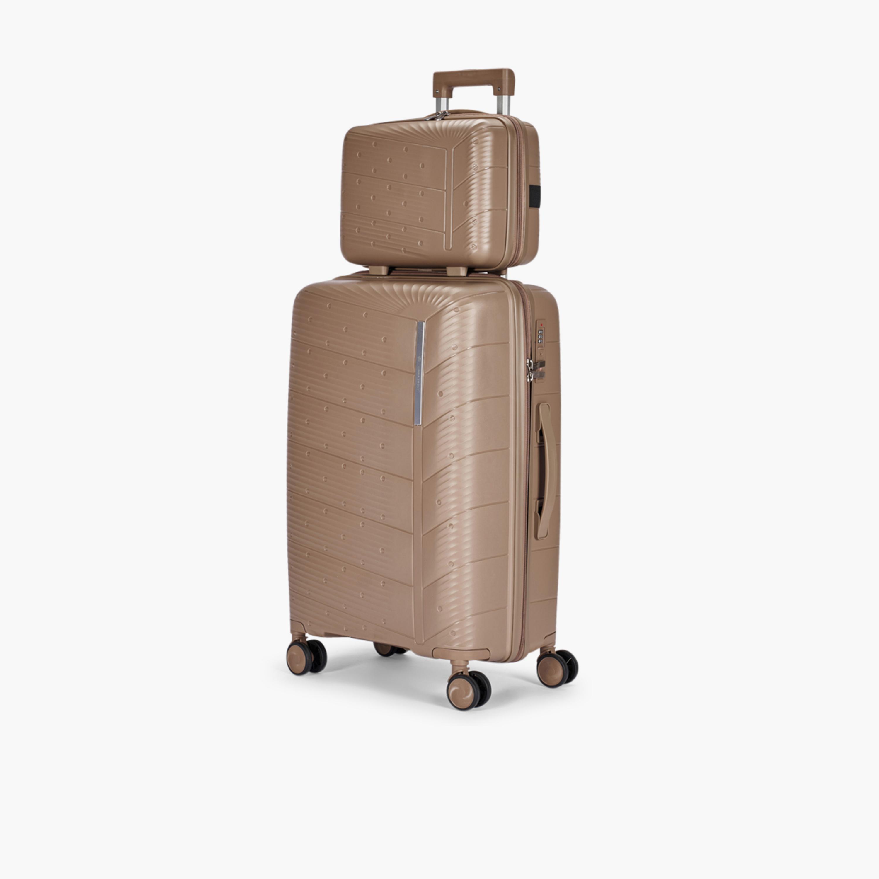 LIMRA Set of 4 Polypropylene Hard-Sided 4-Wheeler Spinner Trolley Bag with TSA Lock-travel-luggagesandbags-luggage-image-4