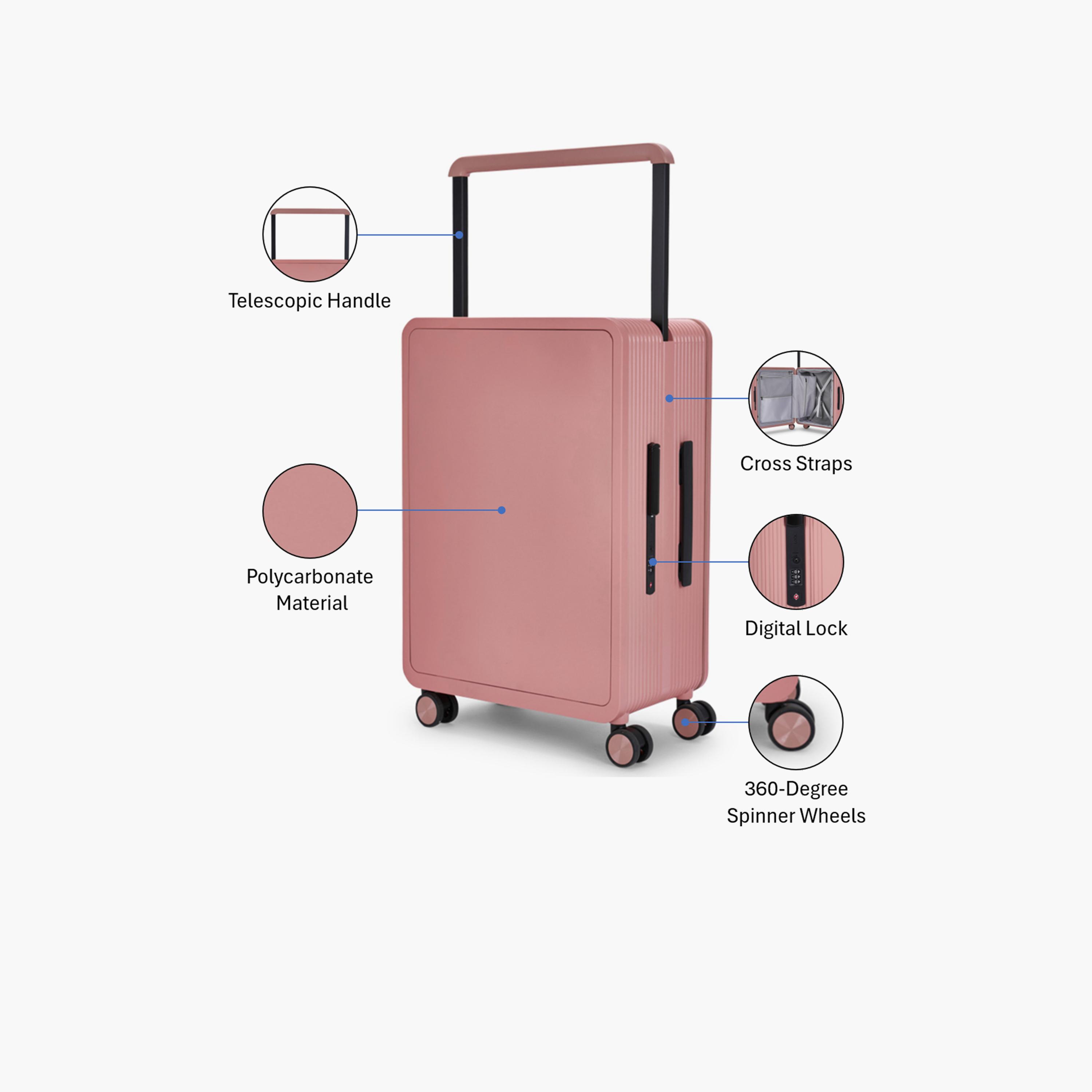 LIMRA 66 CM Medium Check-in Polycarbonate Hard-Sided 4-Wheeler Spinner Trolley Bag with TSA Lock-travel-luggagesandbags-luggage-image-3