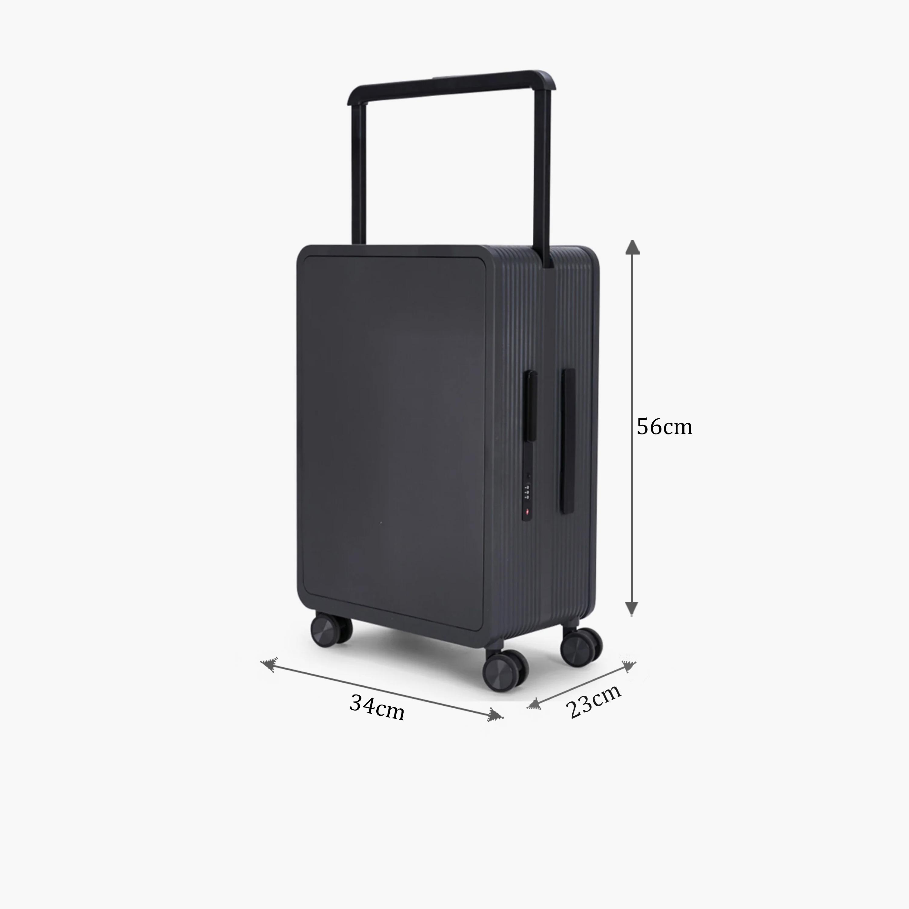 ليمرا - شنطة سفر صغيرة الحجم 56 سم جوانب صلبة من البولي كربونات أربع عجلات دوارة، قفل TSA-travel-luggagesandbags-luggage-image-2