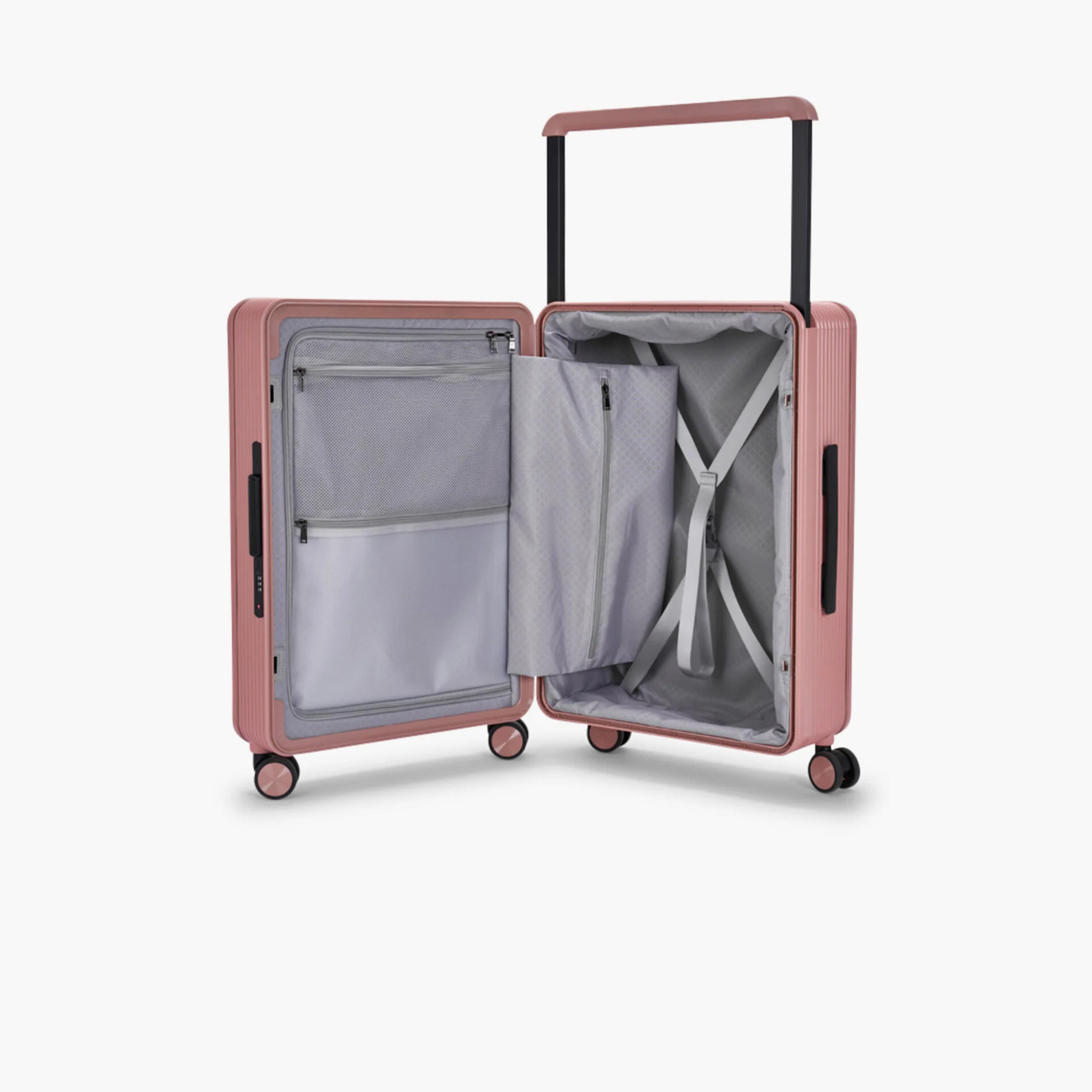 ليمرا - شنطة سفر صغيرة الحجم 56 سم جوانب صلبة من البولي كربونات أربع عجلات دوارة، قفل TSA-travel-luggagesandbags-luggage-image-6