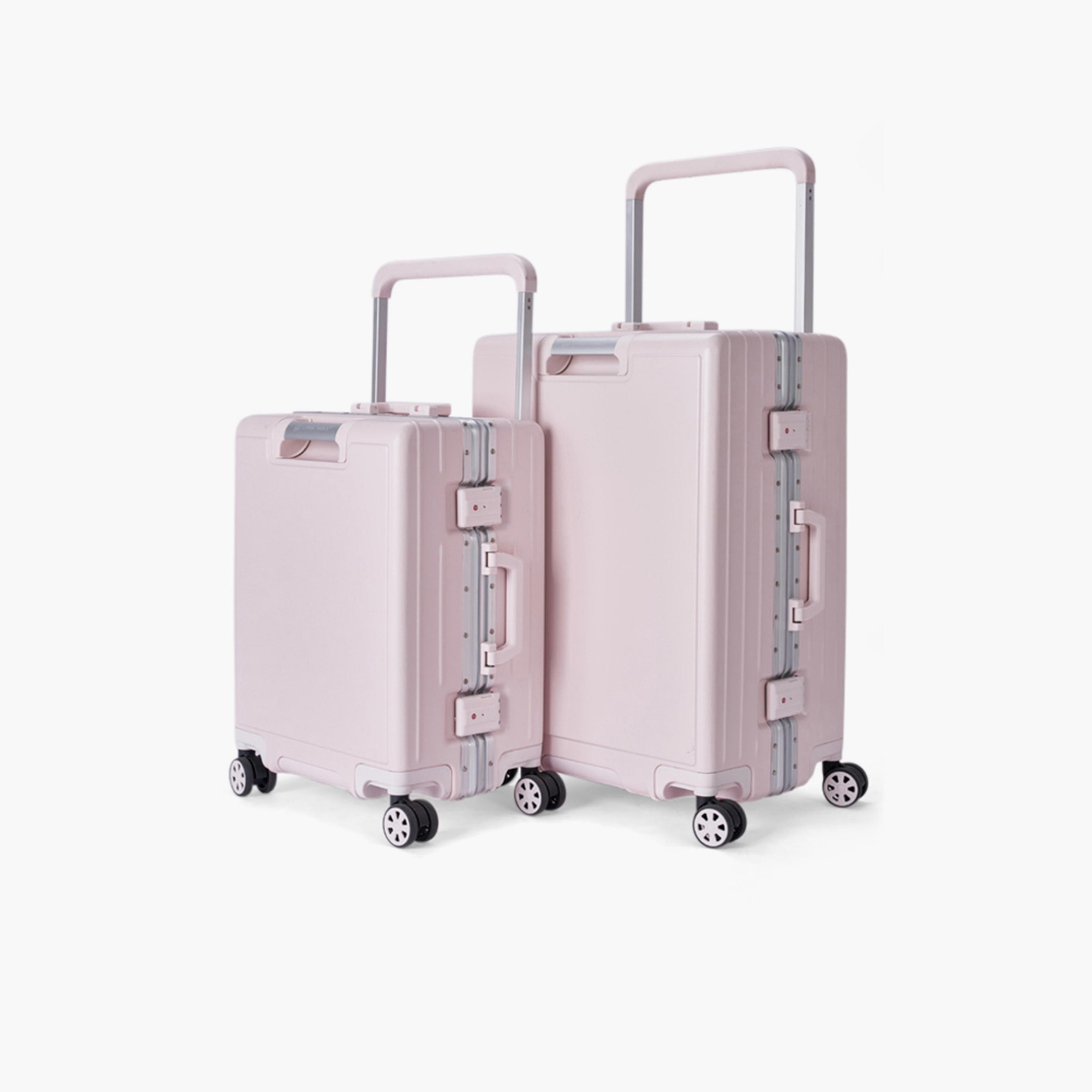 LIMRA Set of 2 Polycarbonate Hard-Sided 4-Wheeler Spinner Trolley Bag with Combination Lock-travel-luggagesandbags-luggage-image-5