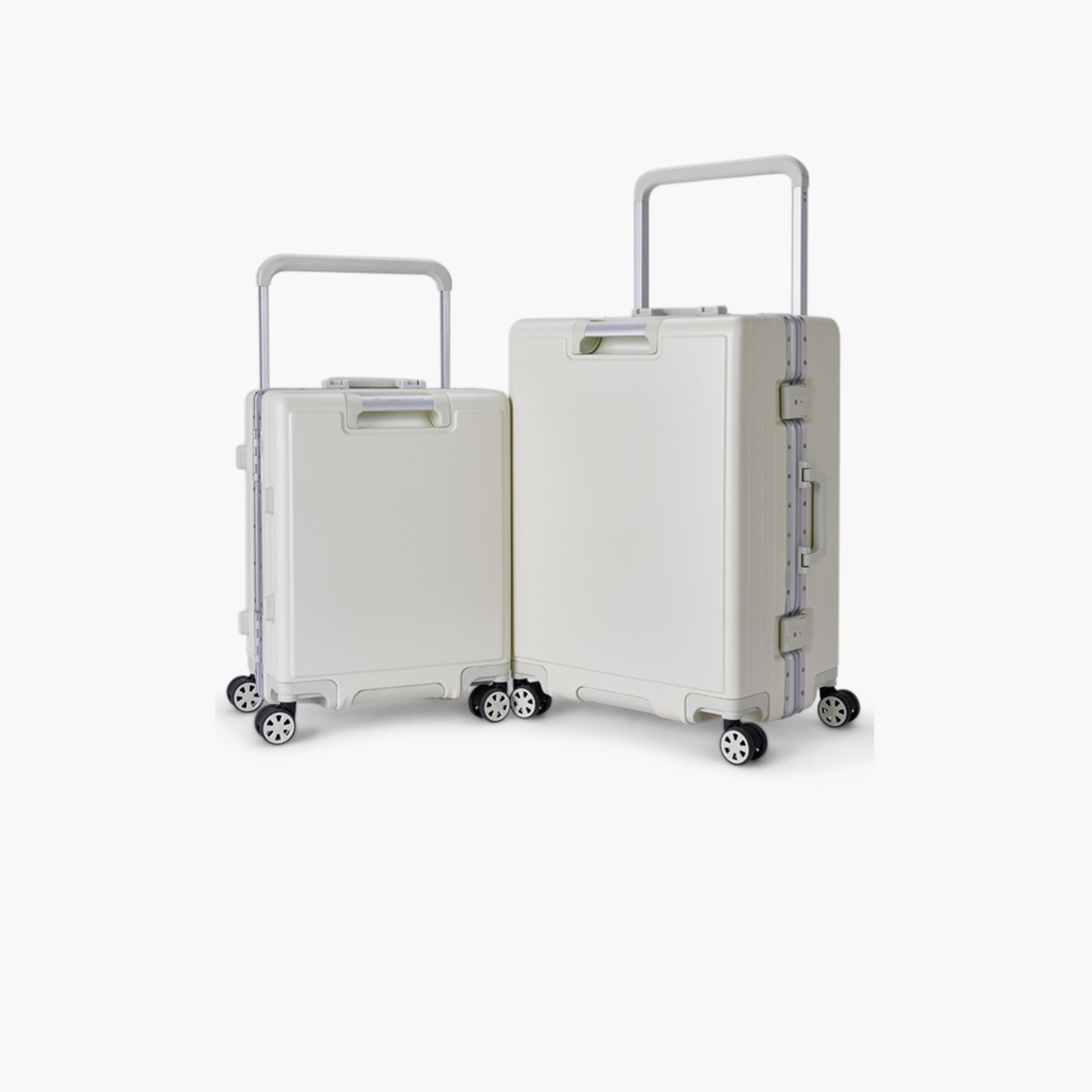 ليمرا - طقم شنطتين جوانب صلبة من البولي كربونات وأربع عجلات دوارة قفل برقم سري-travel-luggagesandbags-luggage-image-1