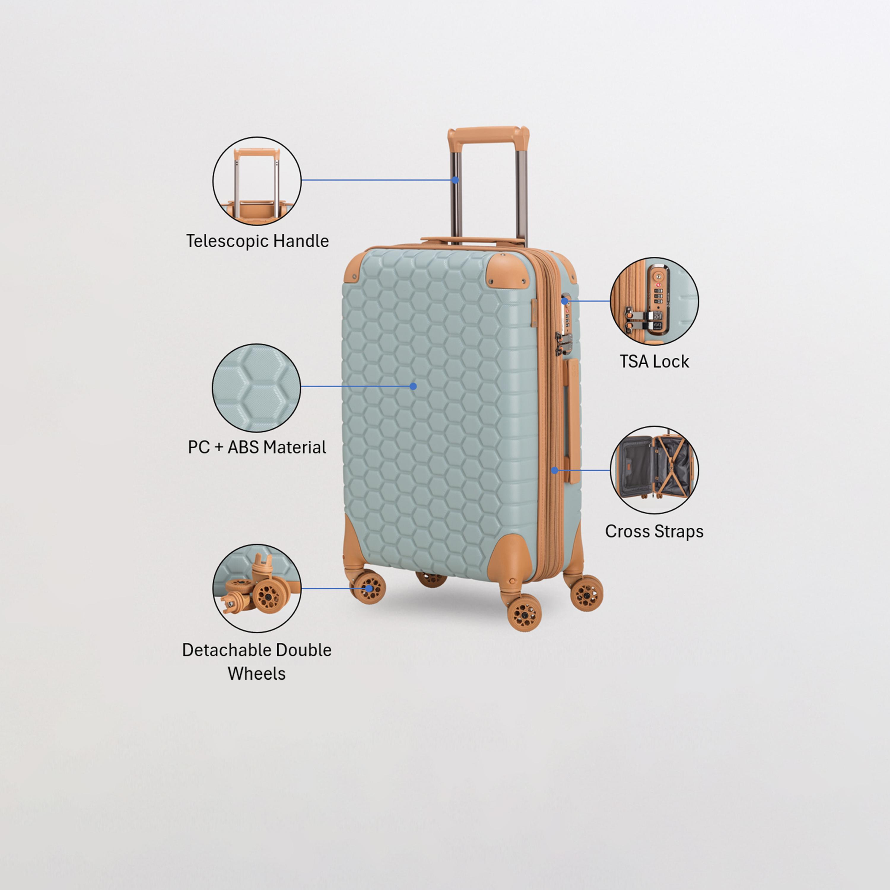 Carpisa Gotech Premium 54 CM Small Cabin Polycarbonate with ABS Hard-Sided 4-Wheeler Spinner Trolley Bag with TSA Lock-travel-luggagesandbags-luggage-image-3