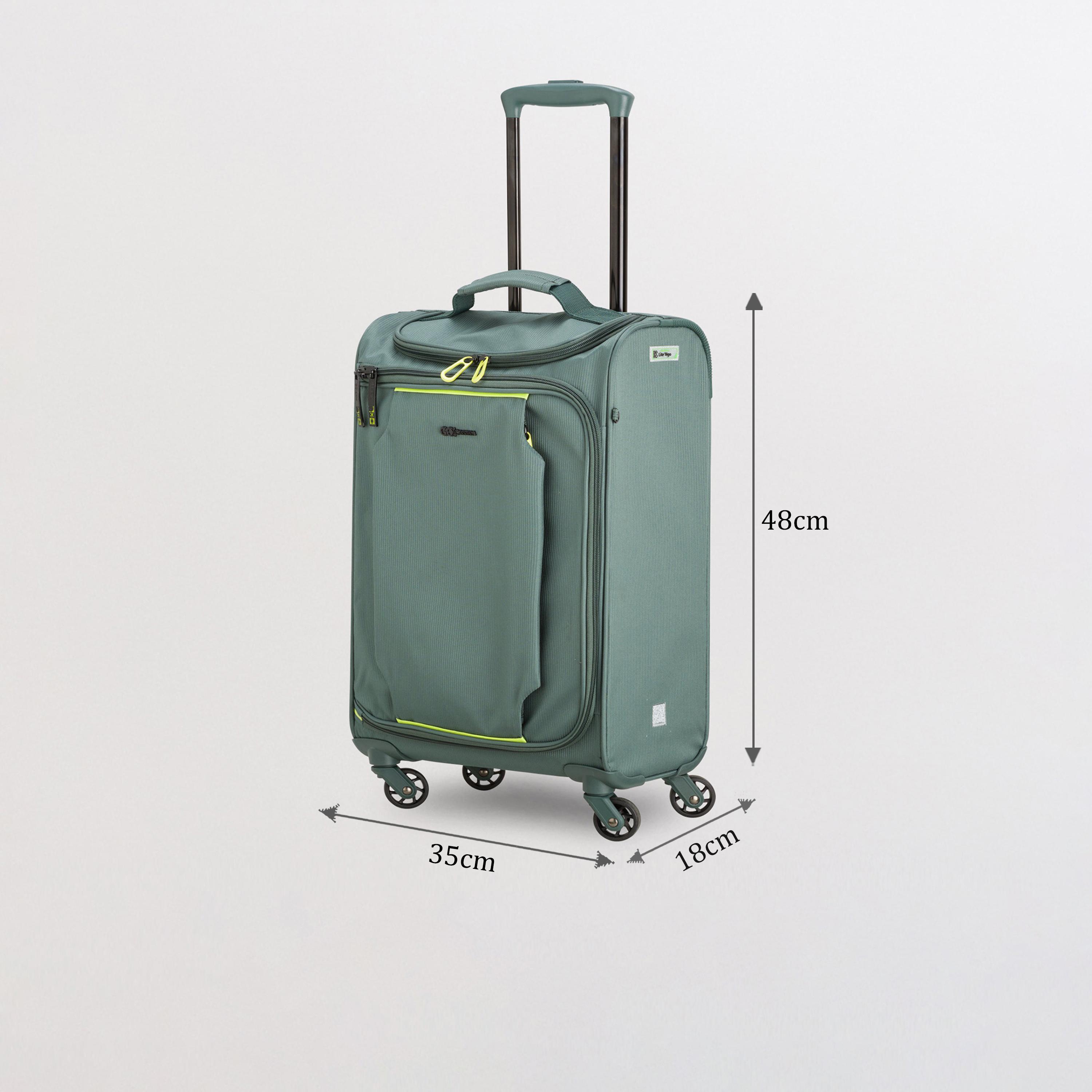Carpisa Lite'N'Go 48 CM Small Cabin Polyester Soft-Sided 4-Wheeler Spinner Trolley Bag-travel-luggagesandbags-luggage-image-2