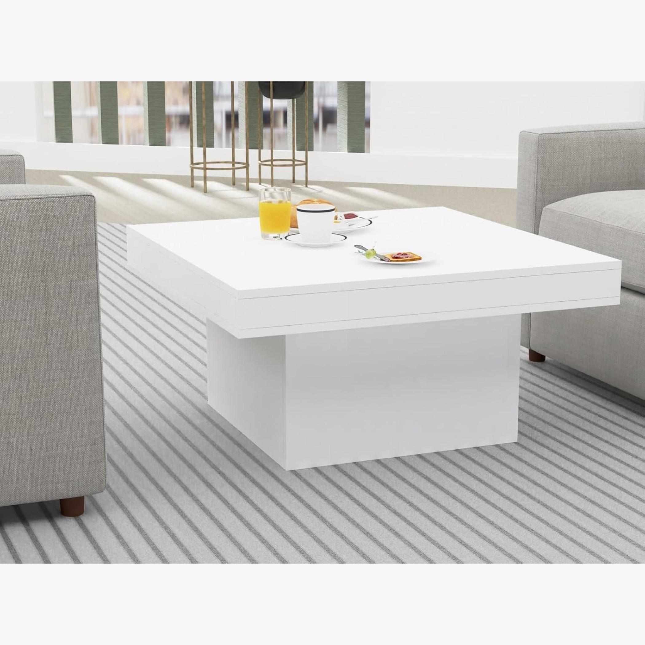 Mahmayi Wooden Top Coffee Table