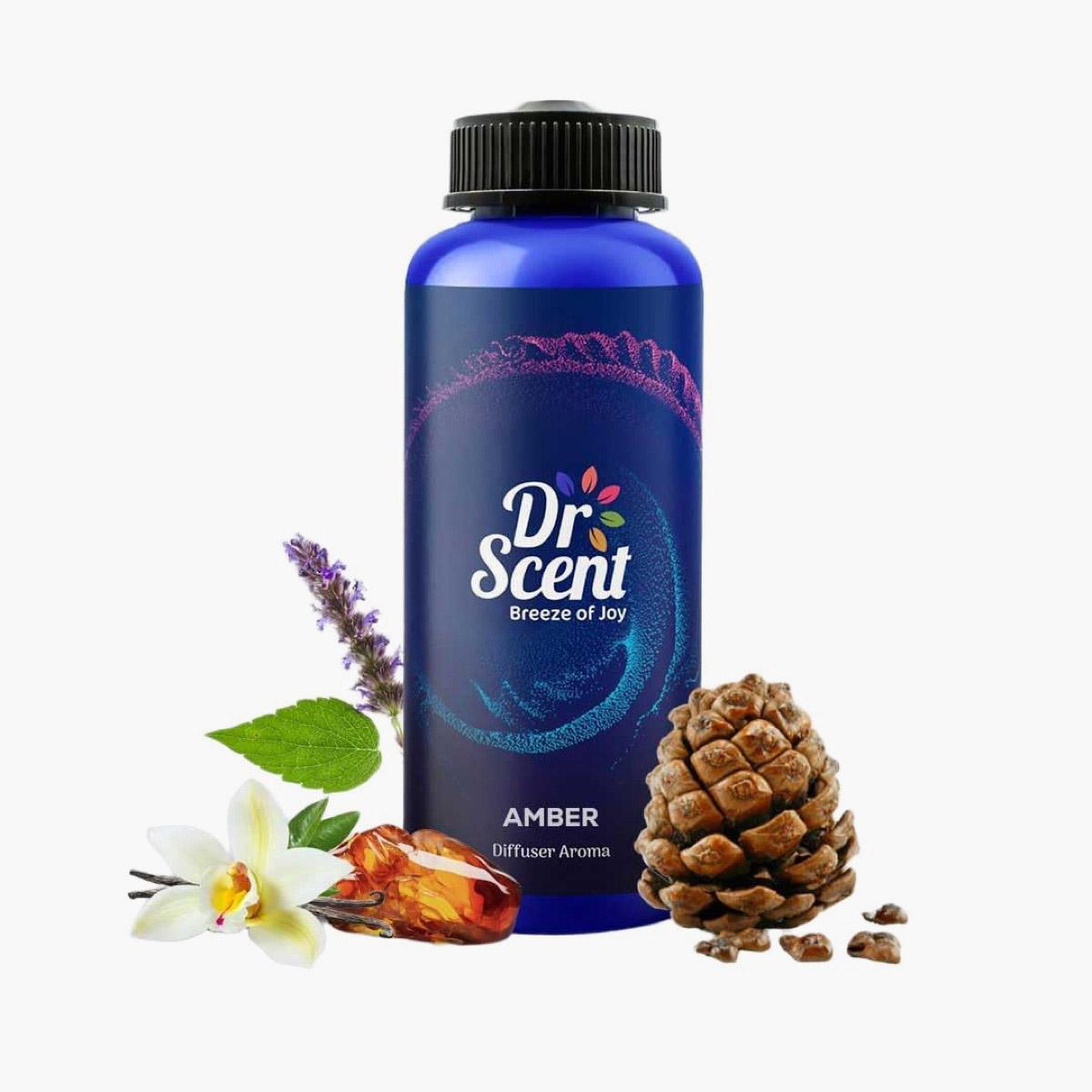 Dr Scent Amber Scented Diffuser Aroma - 1 L