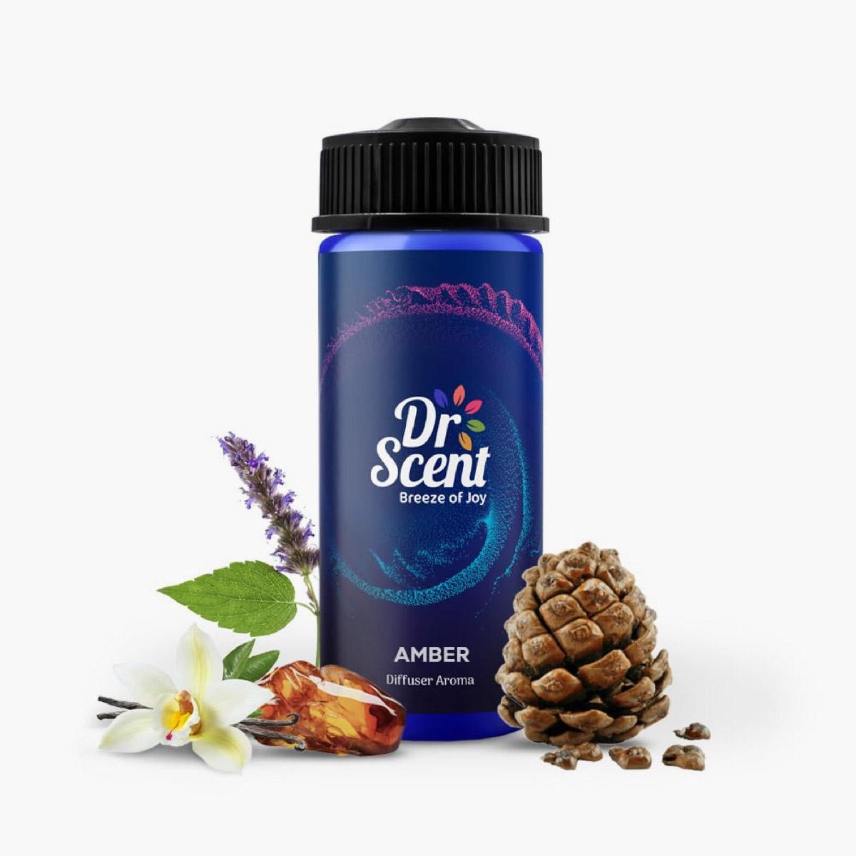 Dr Scent Amber Scented Diffuser Aroma - 170 ml