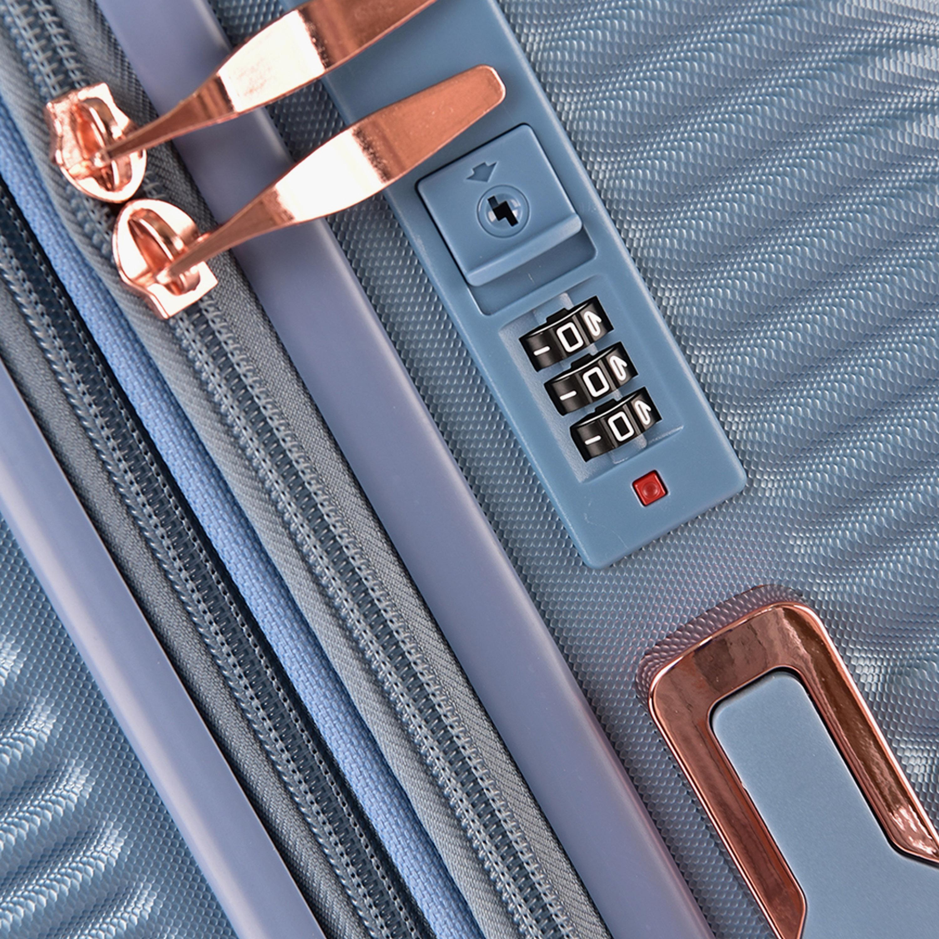 Track Set of 2 ABS Hard-Sided 4-Wheeler Spinner Trolley Bag with TSA Lock-travel-luggagesandbags-luggage-image-16