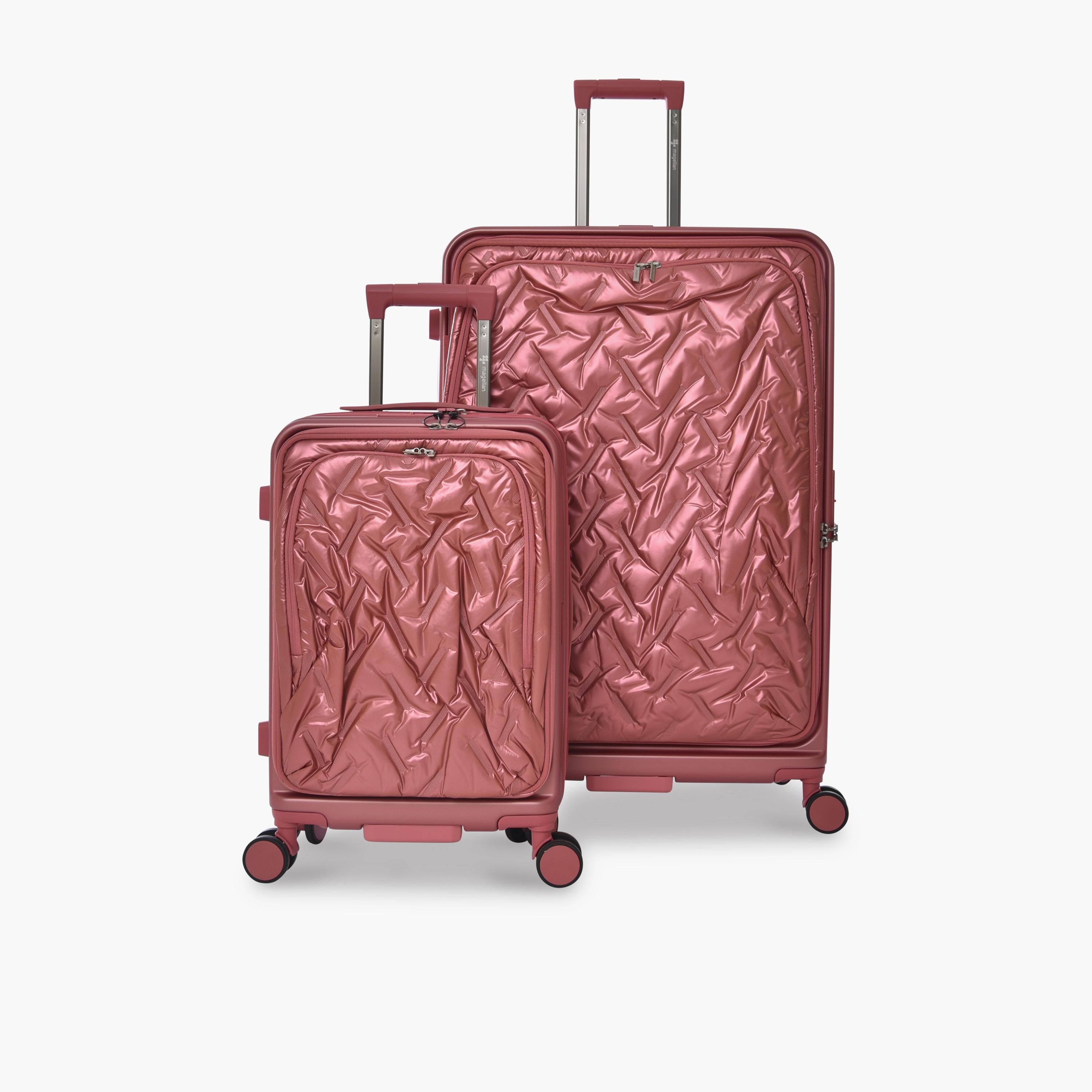 Magellan Set of 2 Polycarbonate with ABS Hard-Sided 4-Wheeler Spinner Trolley Bag with TSA Lock-travel-luggagesandbags-luggage-image-1