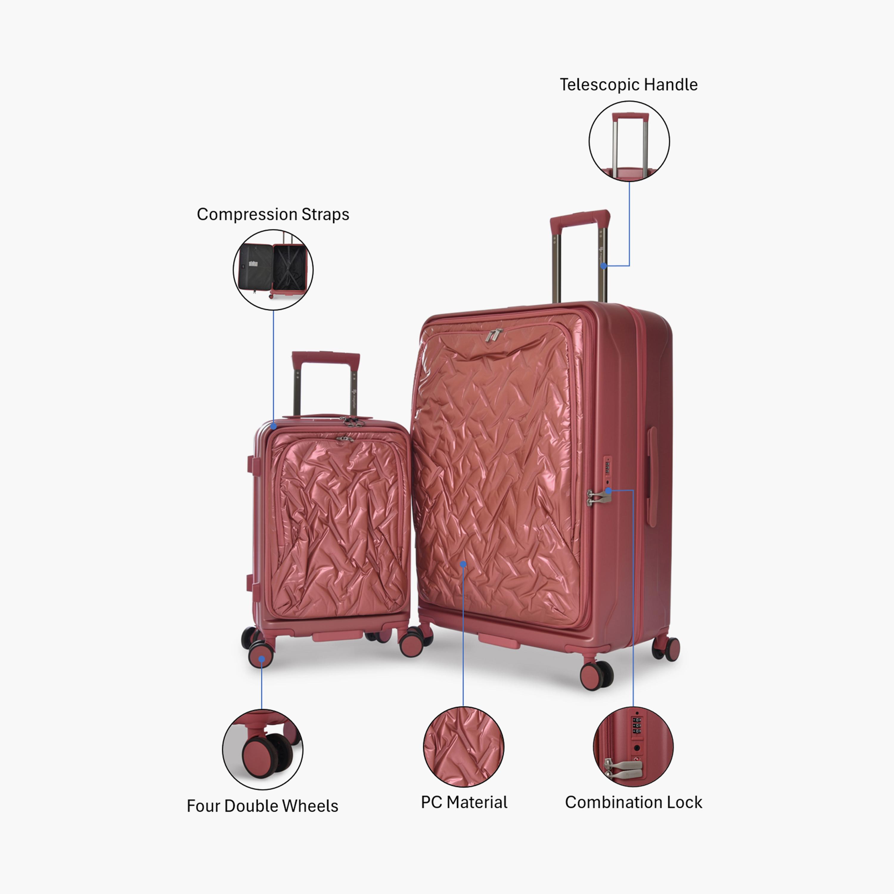 Magellan Set of 2 Polycarbonate with ABS Hard-Sided 4-Wheeler Spinner Trolley Bag with TSA Lock-travel-luggagesandbags-luggage-image-2
